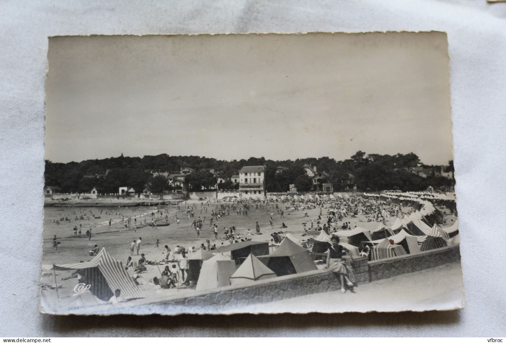 Cpm, Saint Palais sur mer, la plage et les pins, Charente Maritime 17