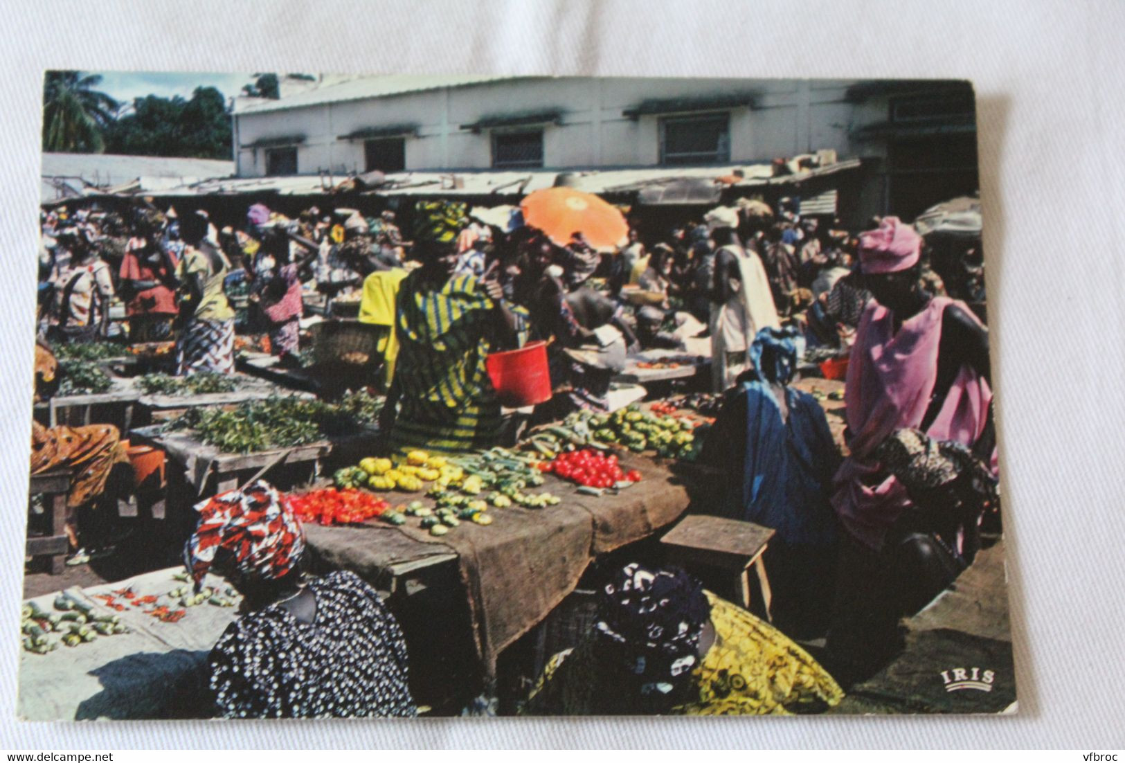 Cpm, scène de marché, Sénégal, Afrique