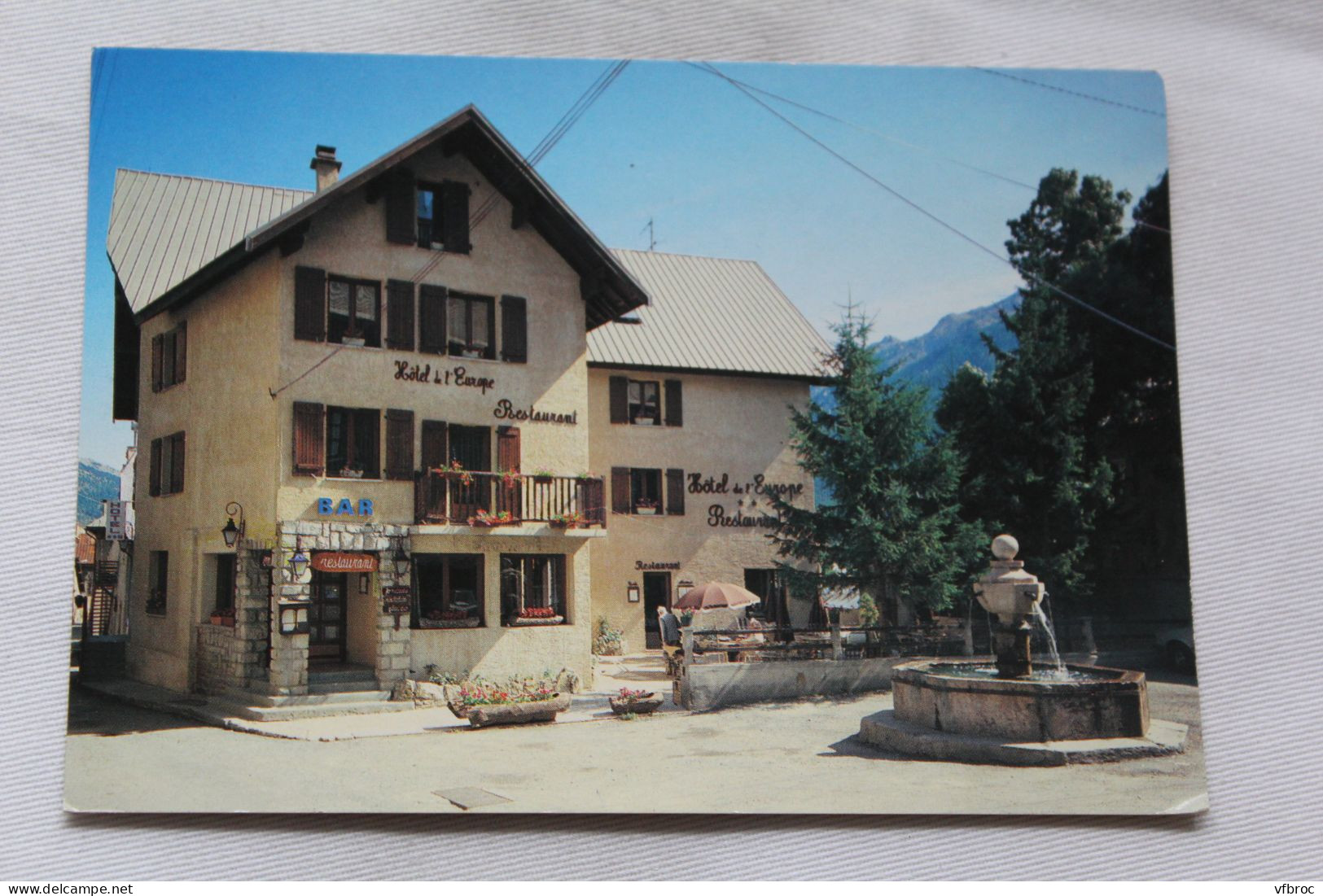 Cpm, Serre Chevalier, Monetier les bains, hôtel restaurant de l'Europe, Hautes Alpes 05