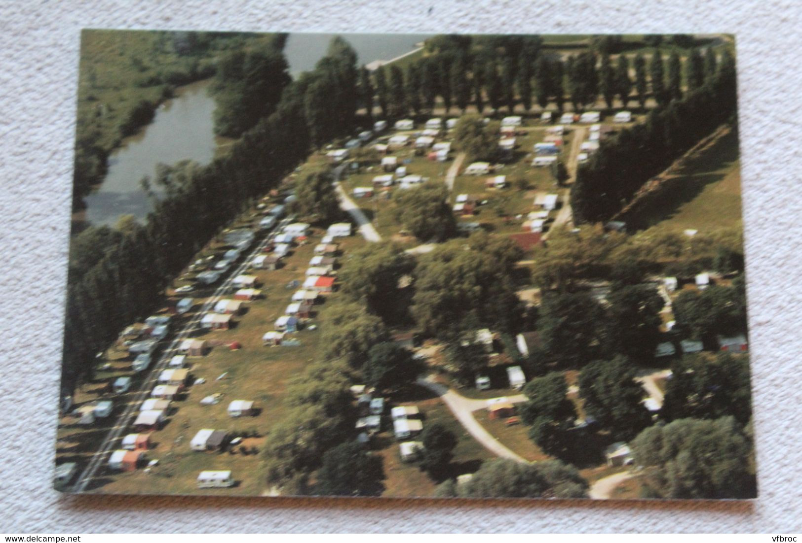 Cpm, Souppes sur Loing, les Sécherons, camping, pêche baignade, Seine et Marne 77