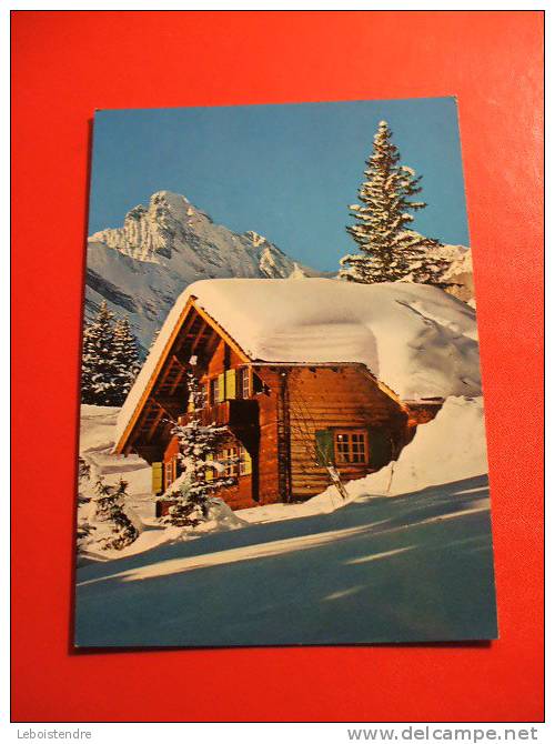 CPM-SUISSE-CHALET EN SUISSE ??-EDITION A.DERIAZ -CARTE EN BON ETAT