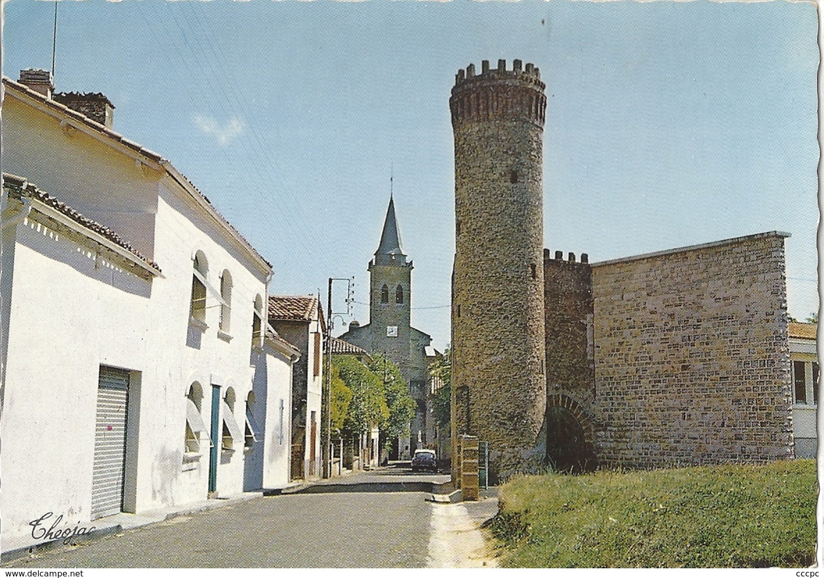 CPM Villeneuve-de-Marsan La Tour et l'Eglise