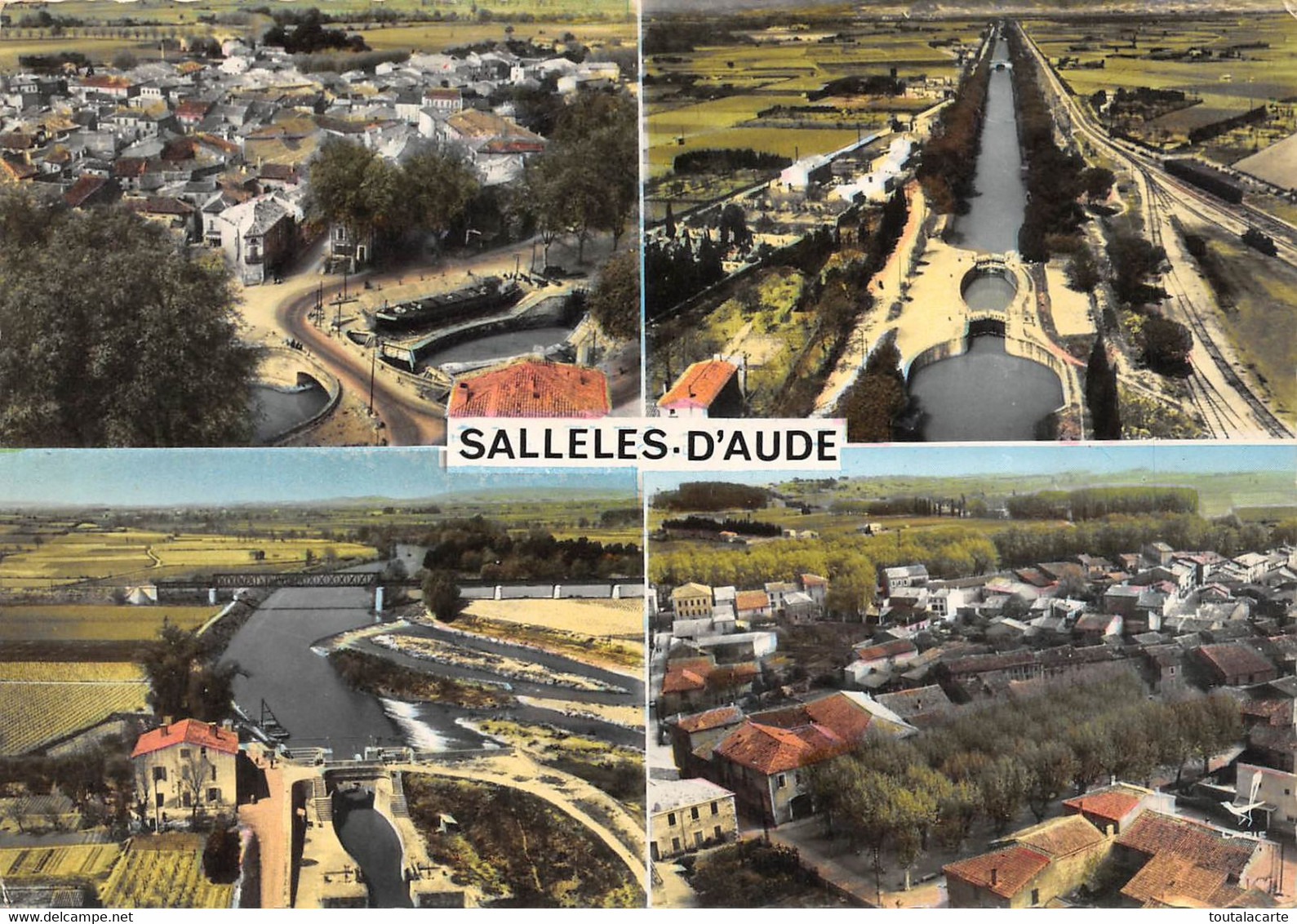 CPSM 11 SALLELES D'AUDE  MULTI VUES