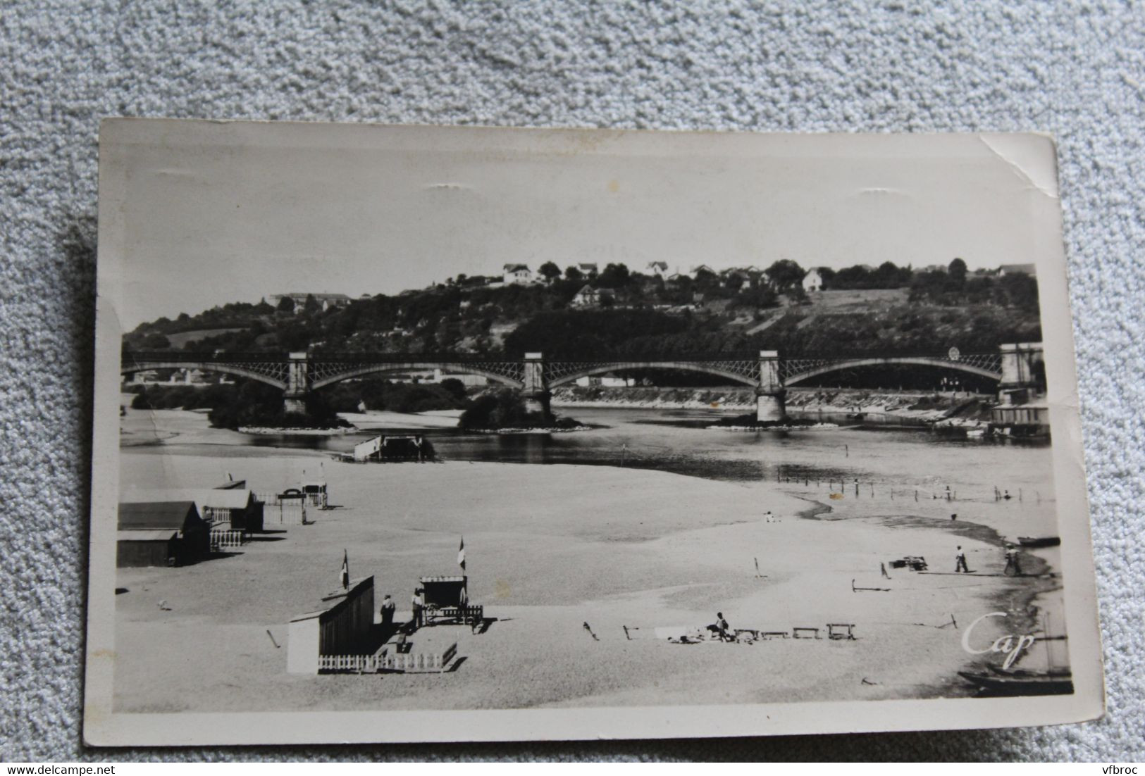 Cpsm 1949, Nevers, la plage, Nièvre 58