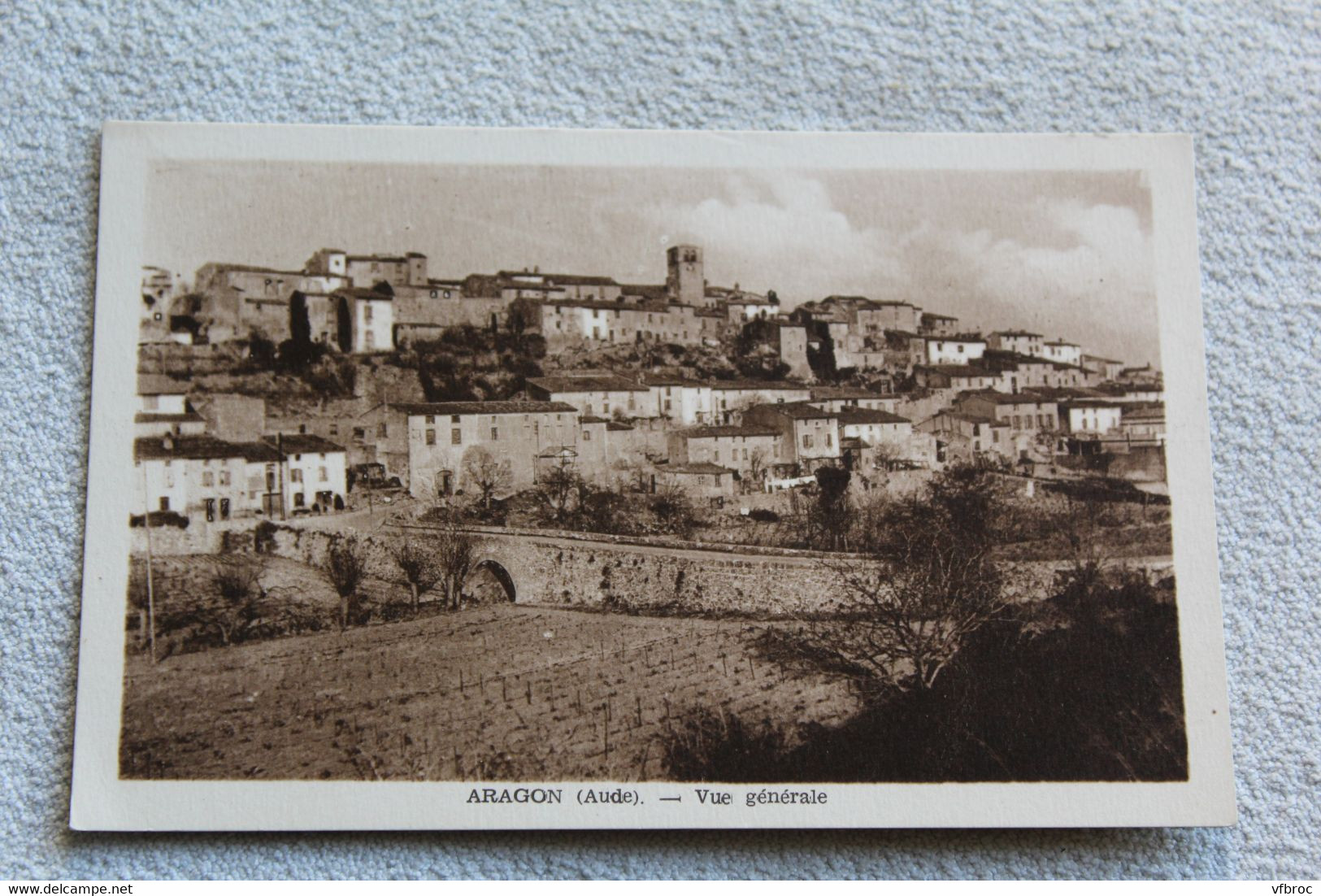 Cpsm 1952, Aragon, vue générale, Aude 11