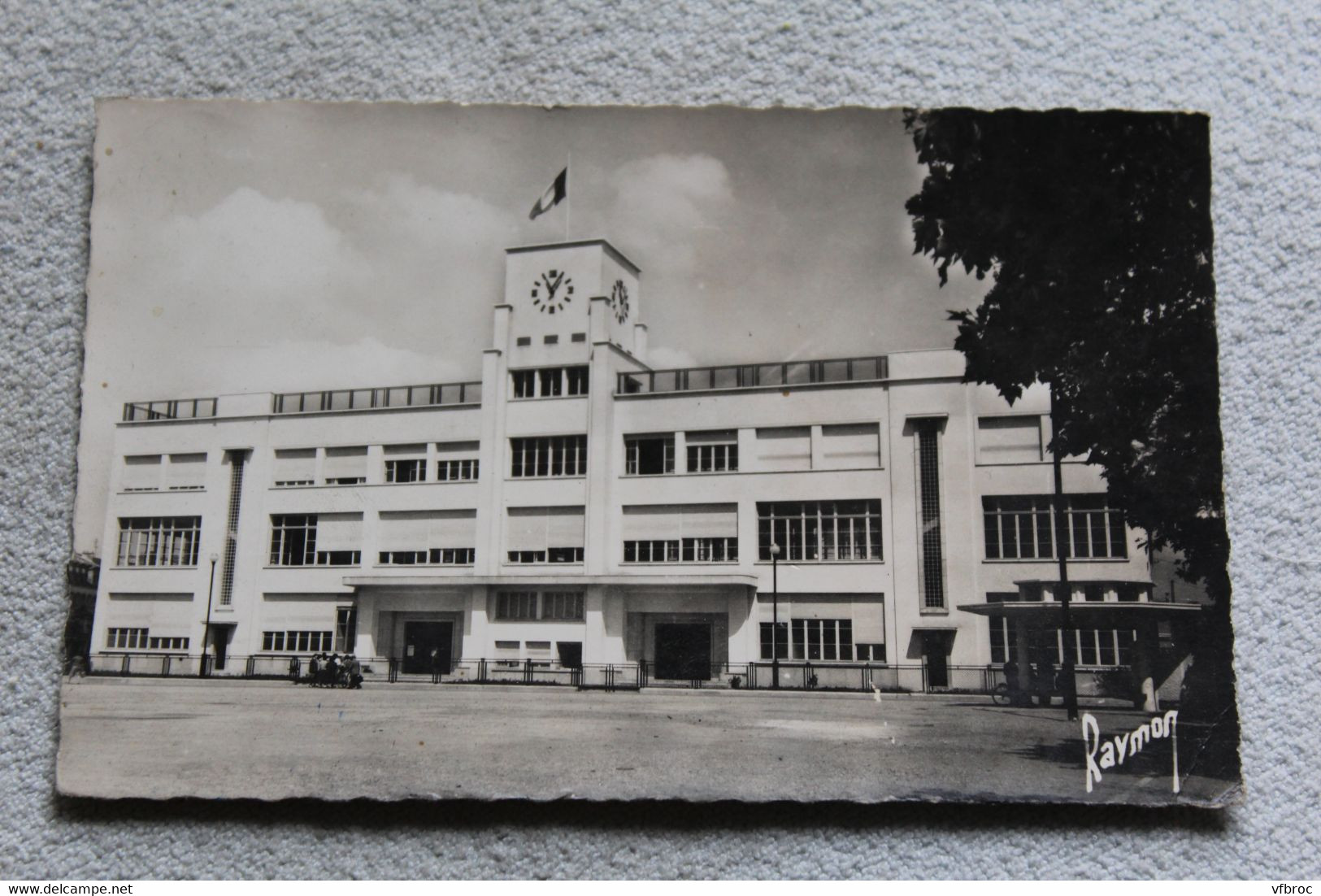 Cpsm 1955, Charenton le pont, le nouveau groupe scolaire, Val de Marne 94