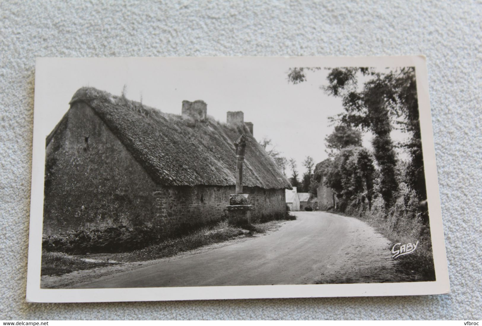 Cpsm 1958, Locmine, ferme Clandy, route de Kermaria, Morbihan 56