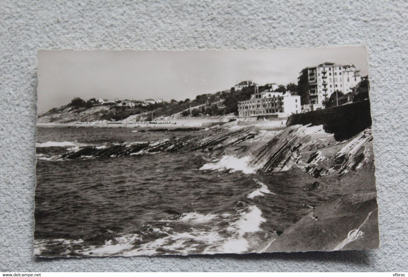 Cpsm 1960, Guéthary, la plage et le casino, Pyrénées atlantiques 64