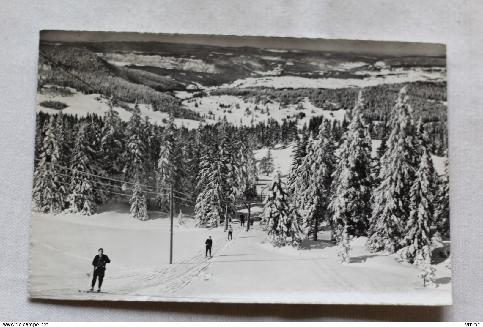 Cpsm 1962, Saint Cergue, téléski de la Dôle, Suisse