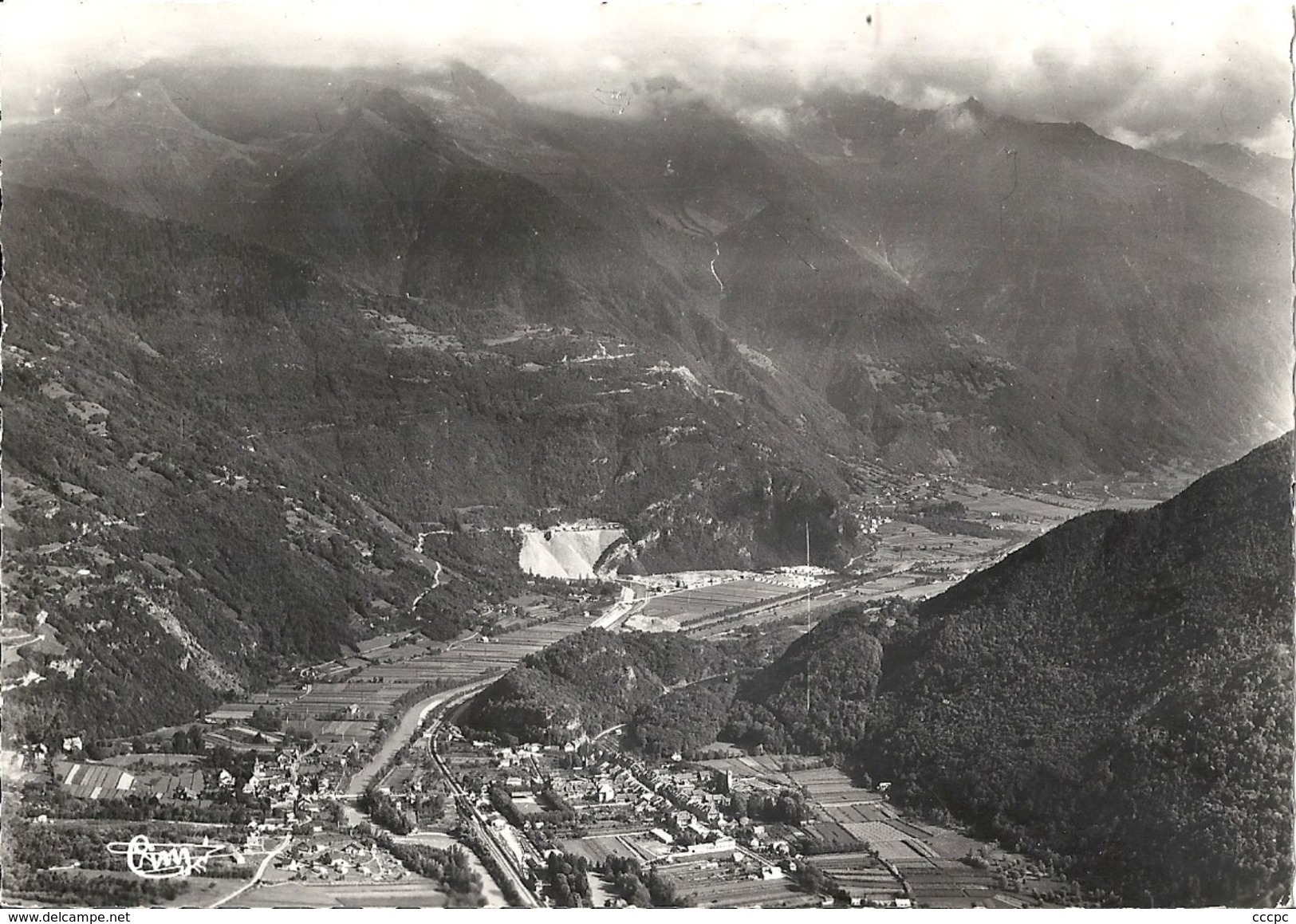 CPSM Aiguebelle - Randens vue panoramique aérienne