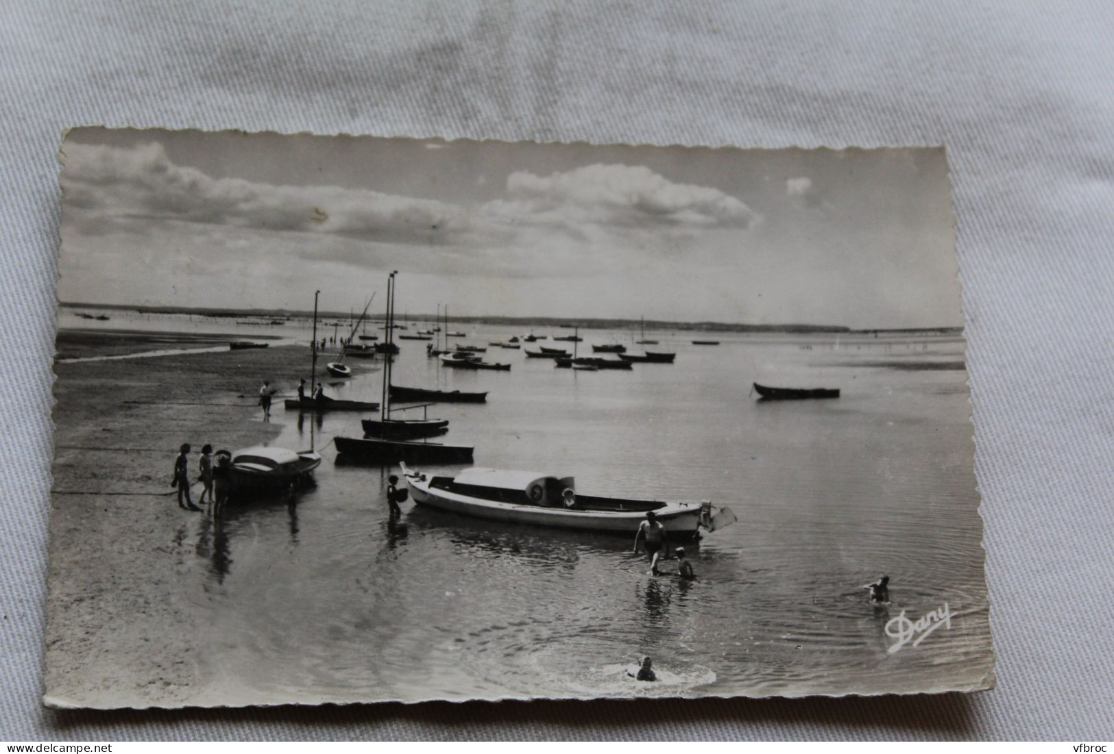 Cpsm, Andernos les bains, vue sur le bassin d'Arcachon (2), Gironde 33