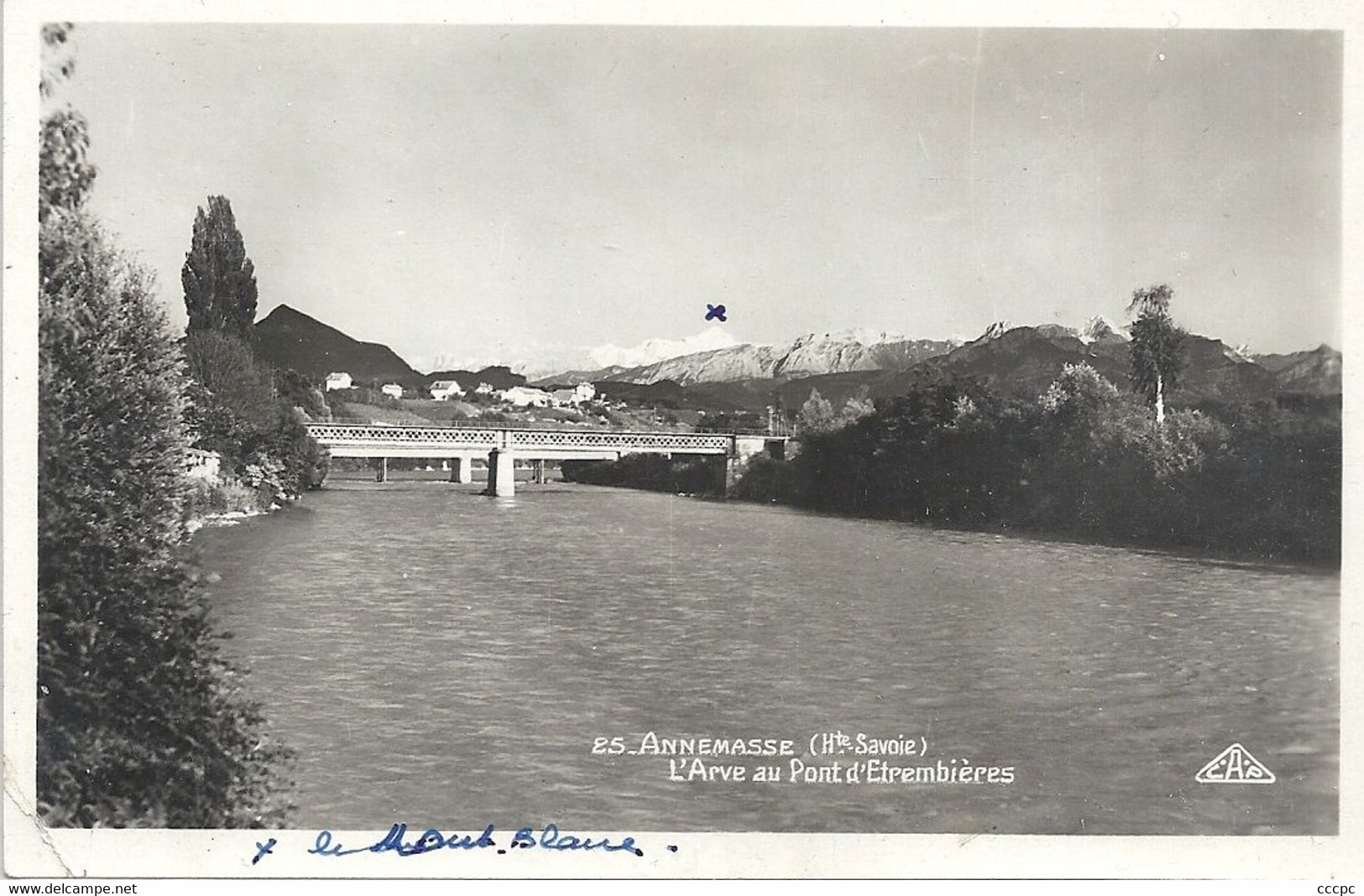 CPSM Annemasse L'Arve au Pont d'Etrembières