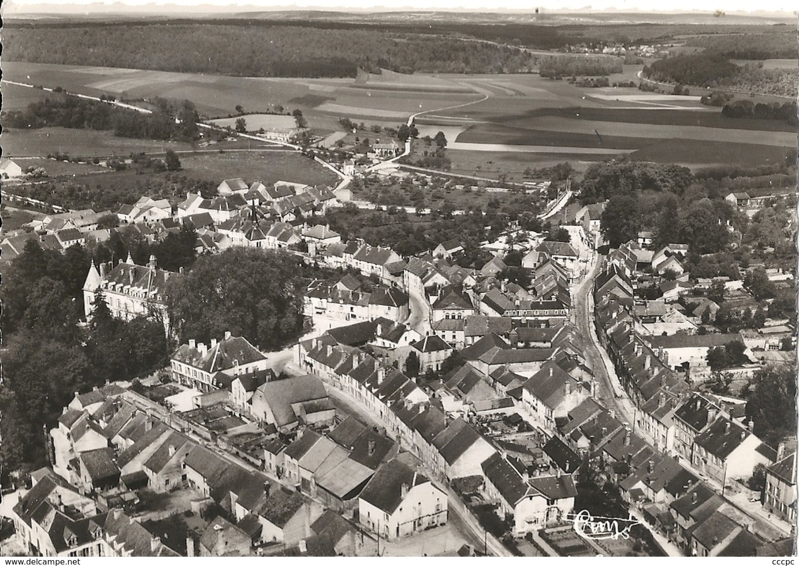 CPSM Arc-en-Barrois vue aérienne