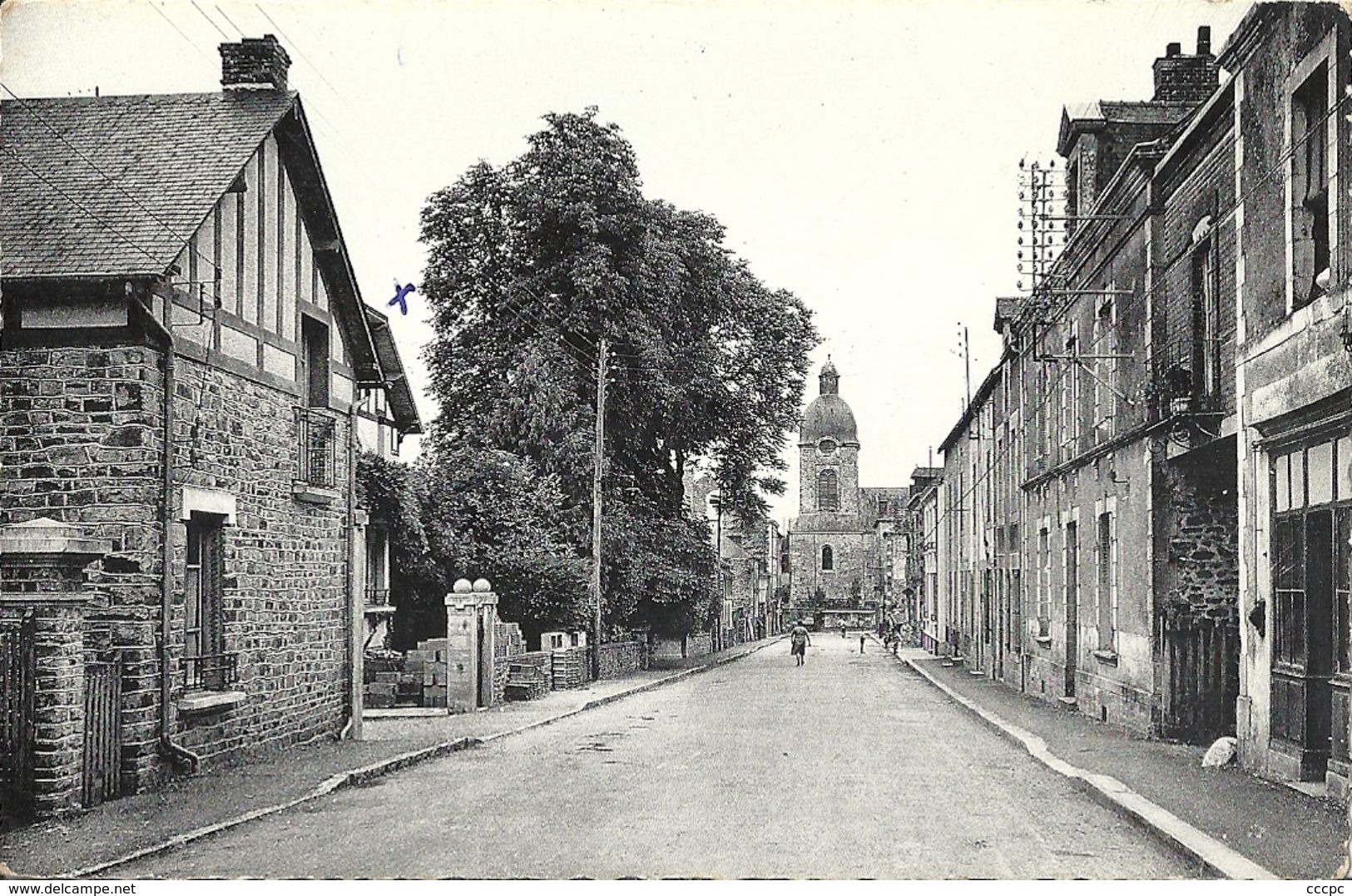 CPSM Argentré-du-Plessis Rue de la Poste