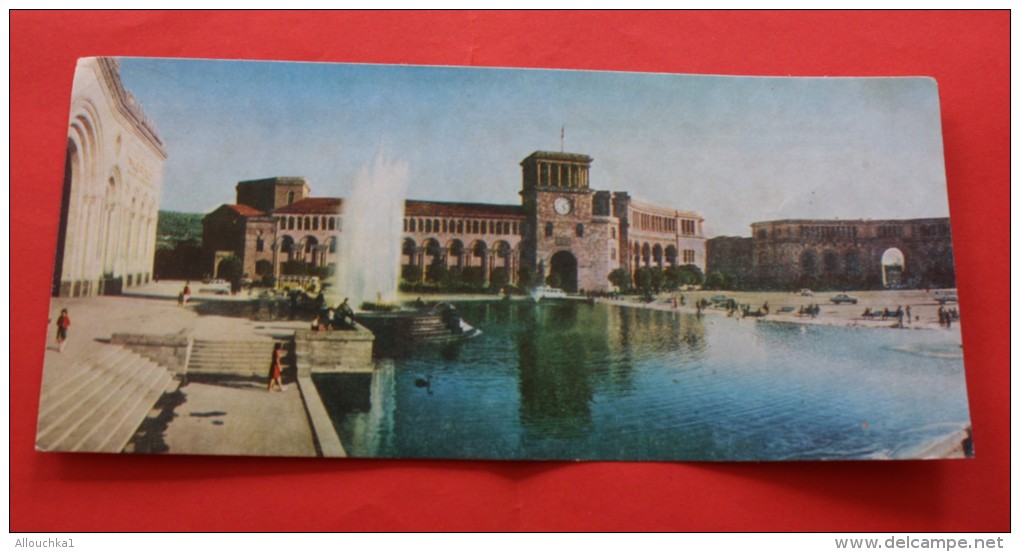 CPSM ARMENIA &gt;CARTE POSTALE PANORAMA  -&gt;DE EREVAN YEREVAN  RUSSIE URSS /USSR  GOVERNEMENT IN LENINE SQUARE