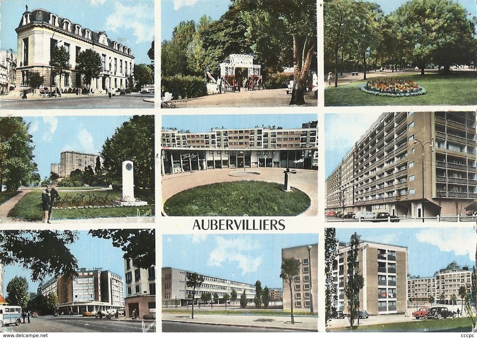 CPSM Aubervilliers vues multiples