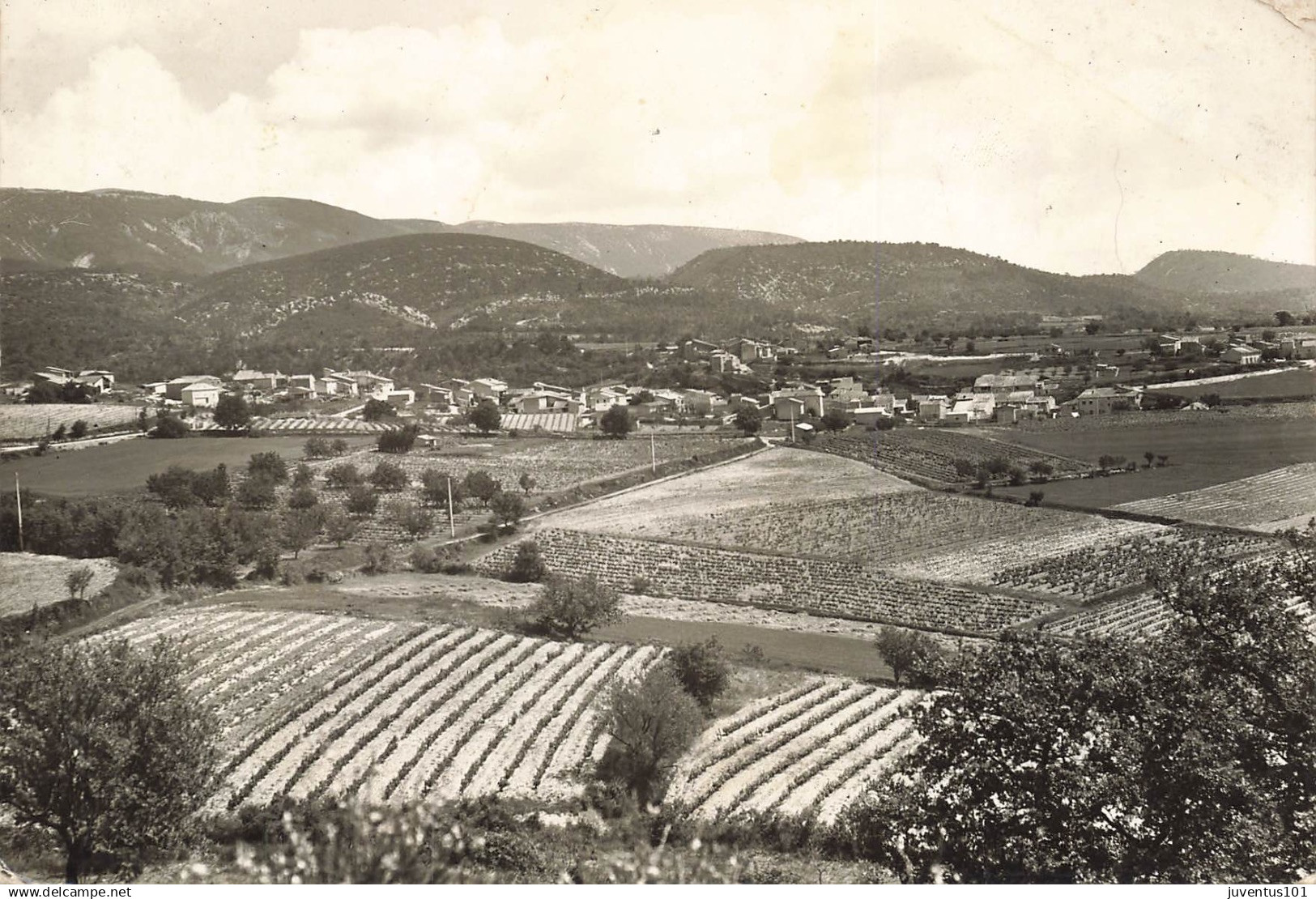 CPSM Cabrières d'aiguës-vue générale-Timbre-RARE-En l'état      L3394