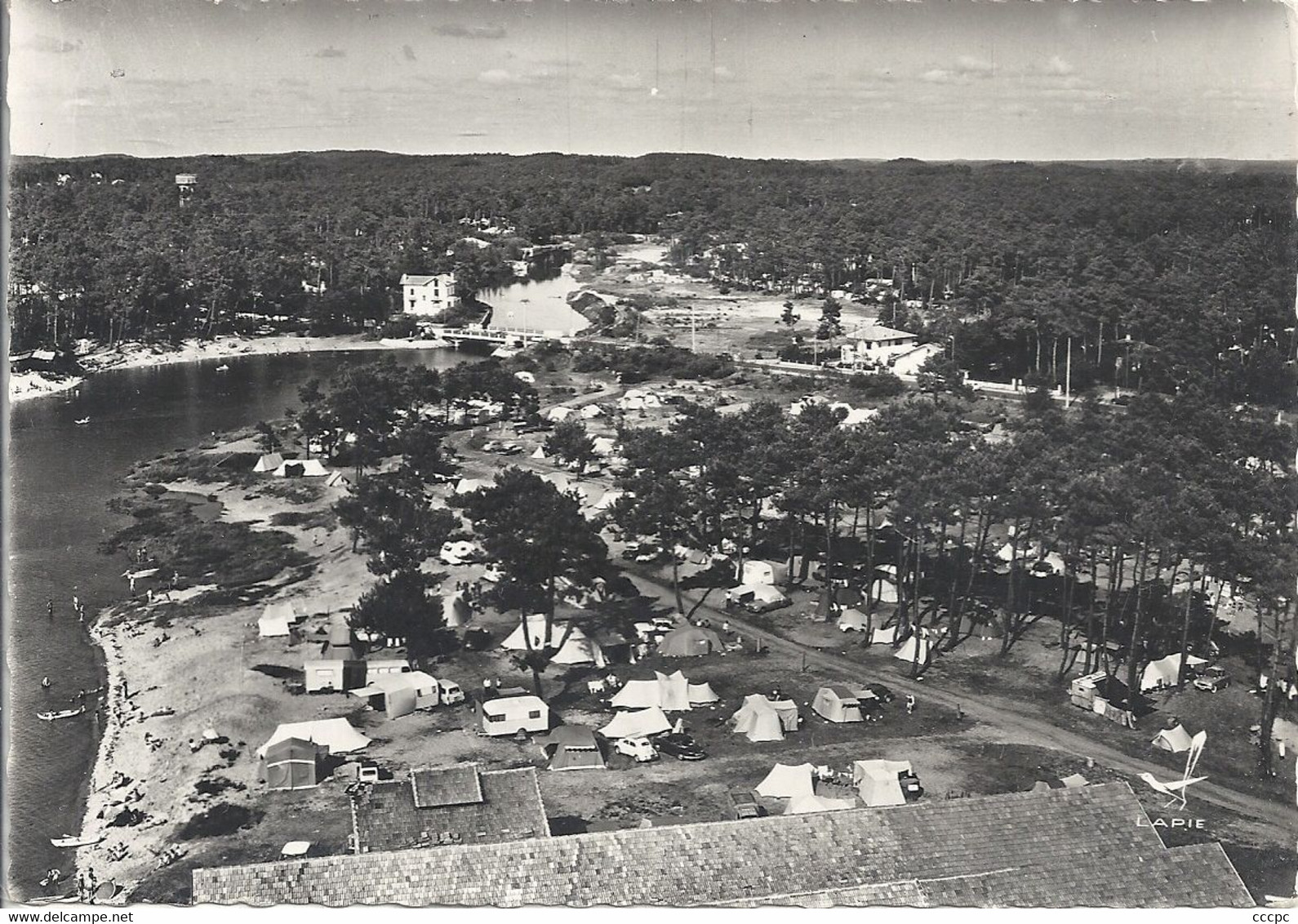 CPSM Capbreton vue aérienne les Campings