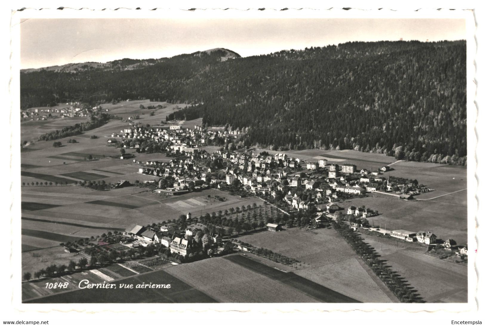 CPSM- Carte postale Suisse  Cernier Vue Aérienne 1964  VM38038