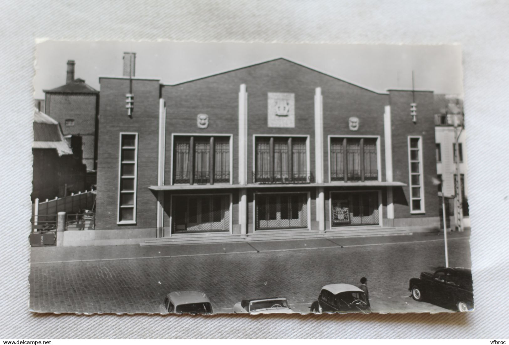 Cpsm, Caudry, la salle des fêtes, Nord 59