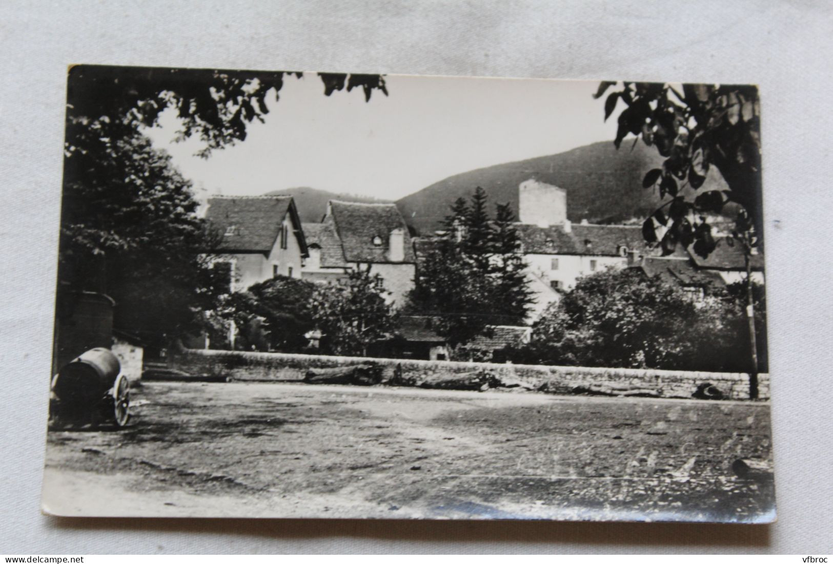 Cpsm, Chanac, place de la Bascule, Lozère 48