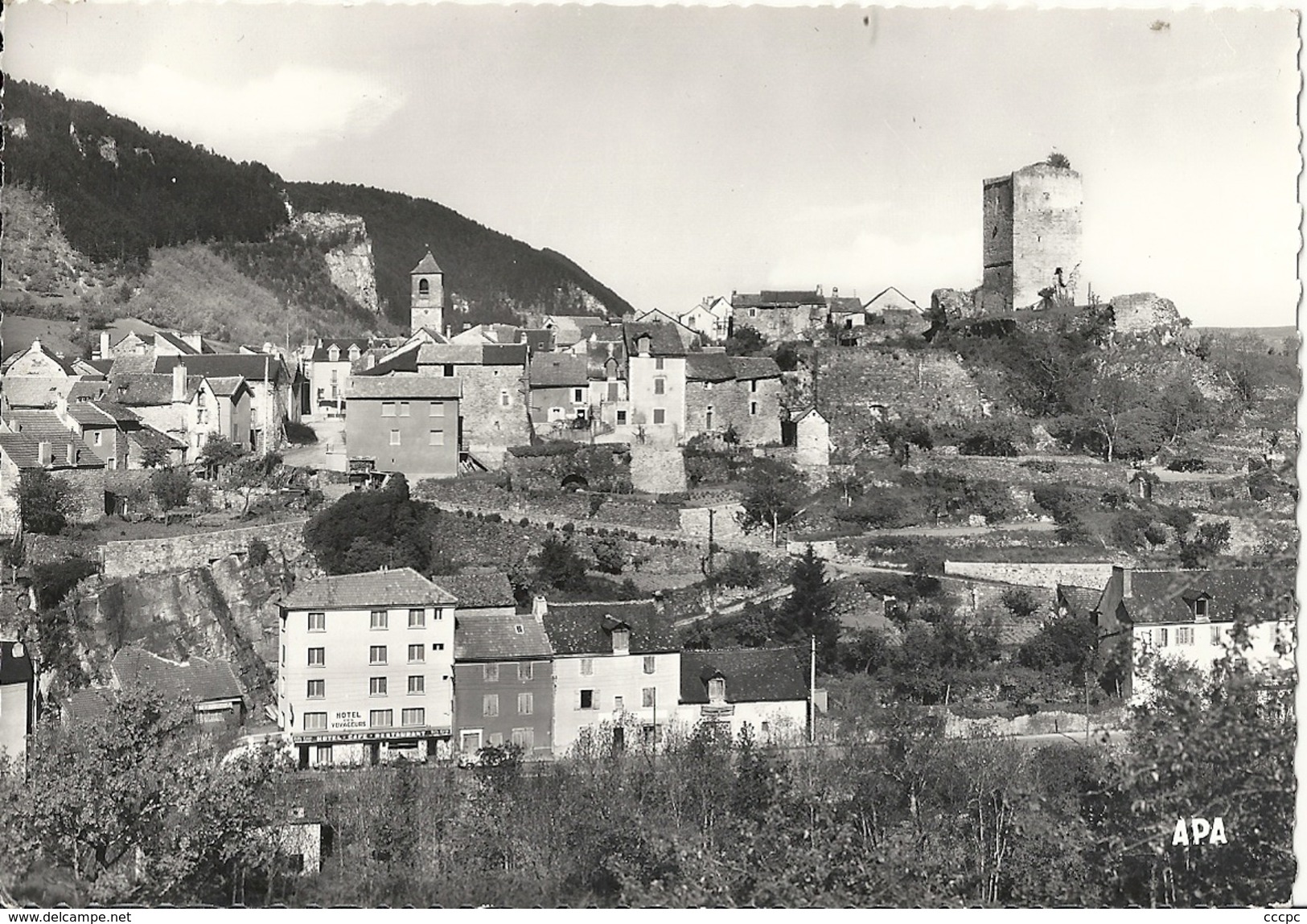 CPSM Chanac Vue générale prise du Sacré-Coeur