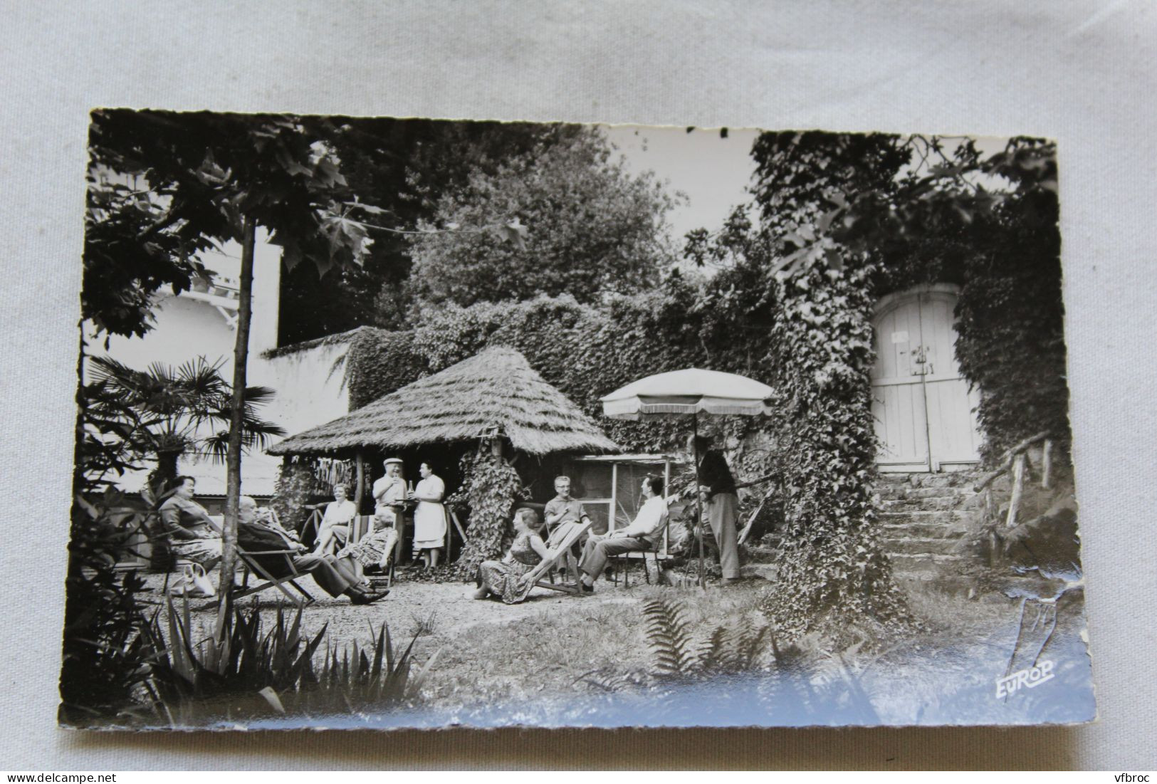 Cpsm, Ciboure, l'hôtel Heldro Baïta, un coin exotique dans le parc, Pyrénées atlantiques 64