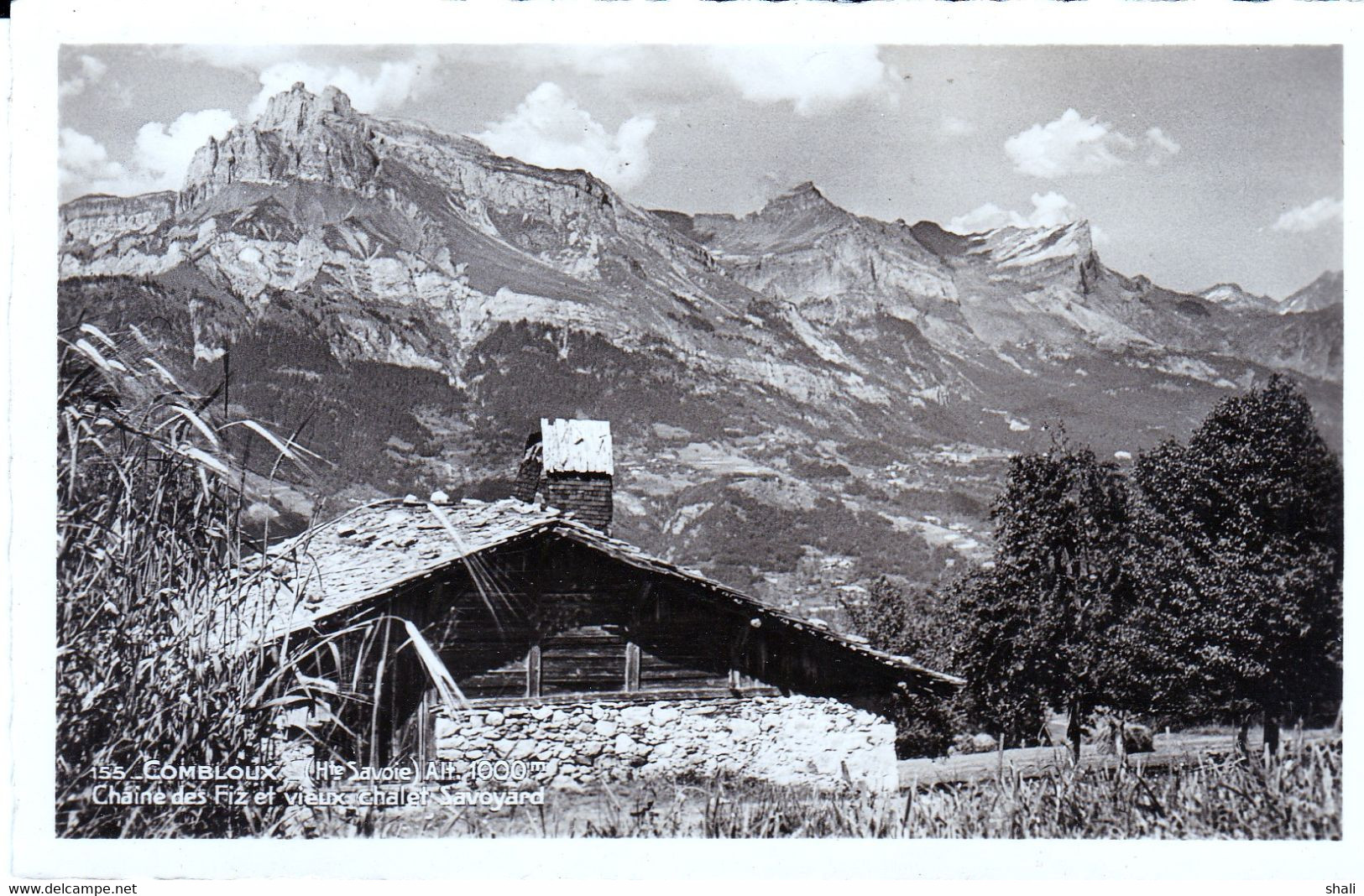 CPSM COMBLOUX CHAINE DES FIZ ET VIEUX CHALET SAVOYARD