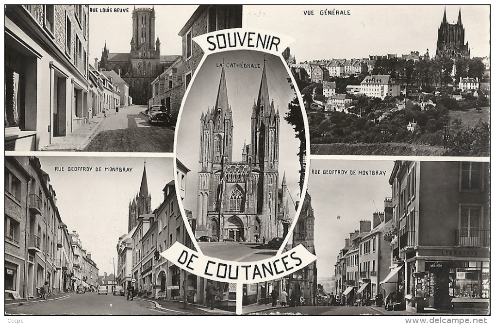 CPSM Coutances - Souvenir - vues multiples