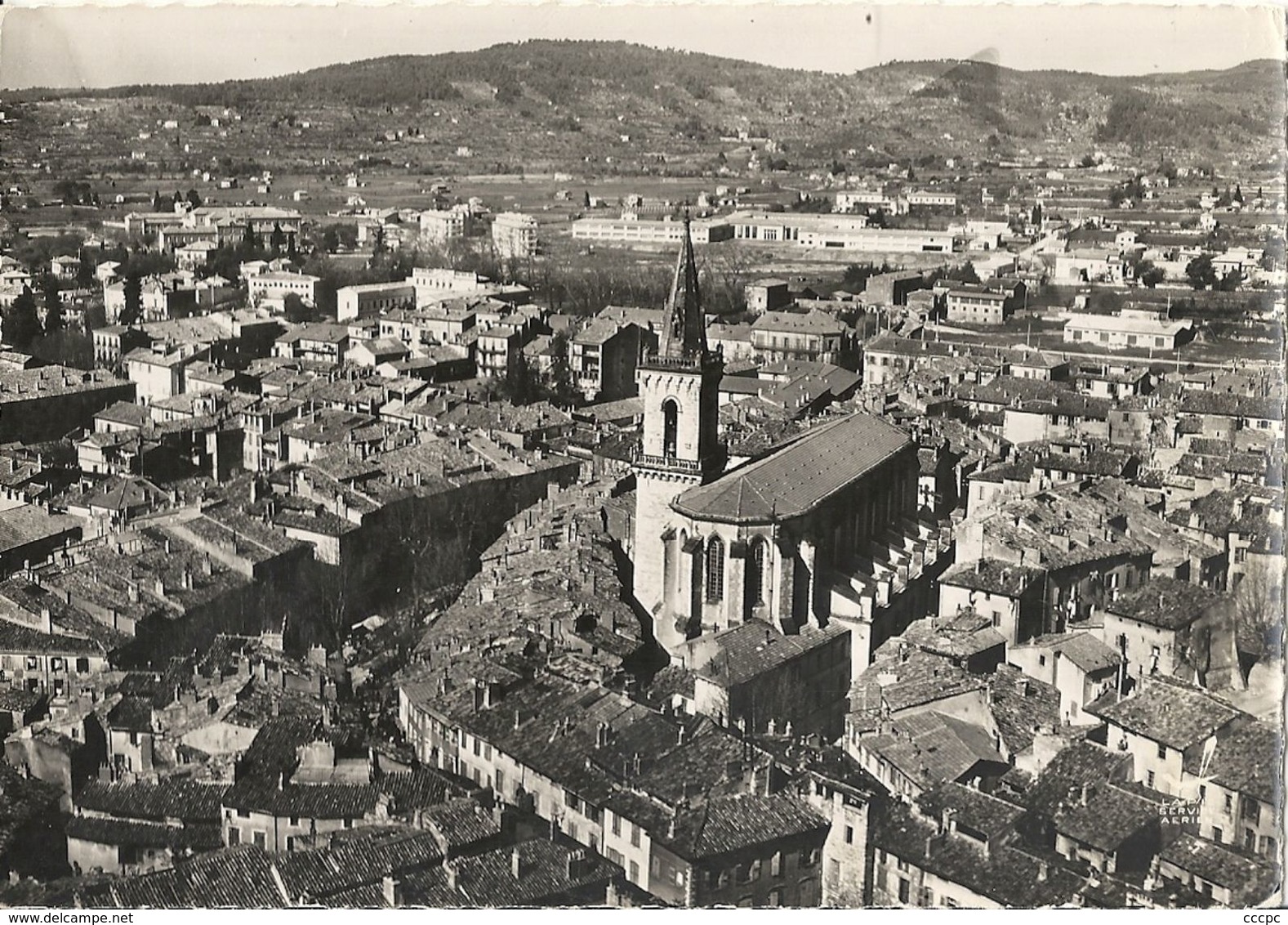 CPSM Draguignan vue aérienne l'Eglise