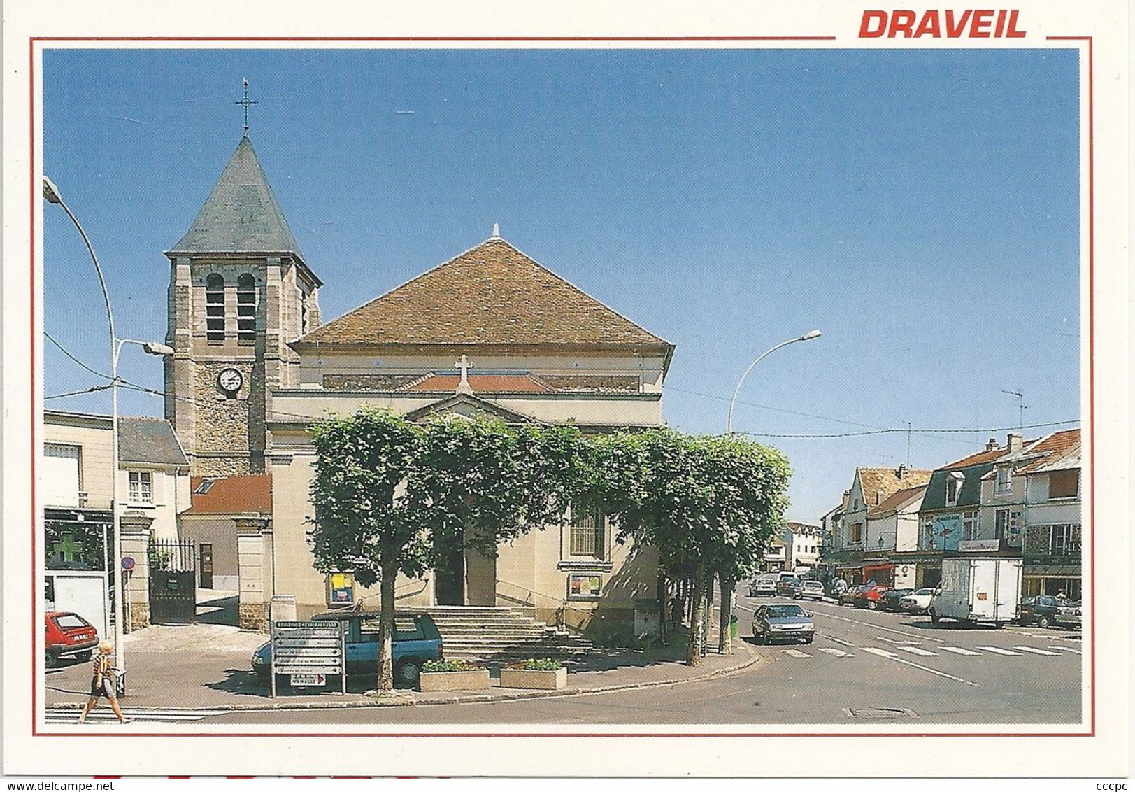 CPSM Draveil Eglise Saint-Rémi