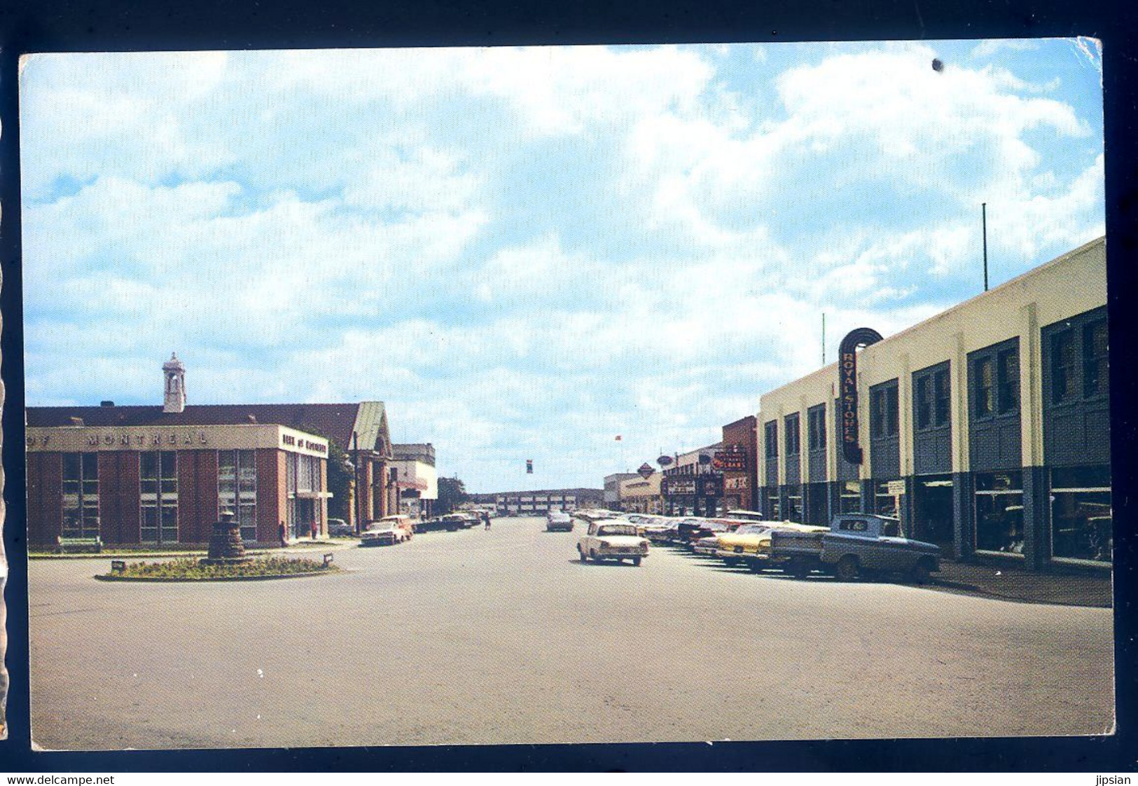 cpsm du Canada Newfoundland -- Grand Falls Main Street and shopping center -- Terre Neuve  FEV22-24