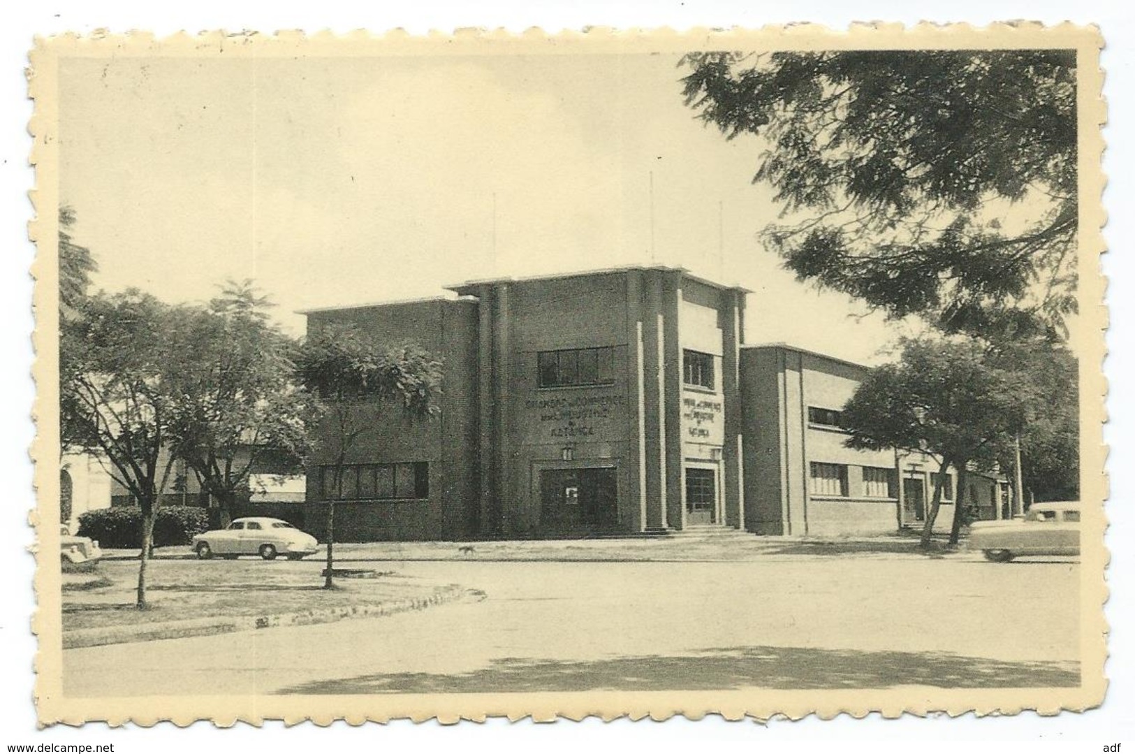 CPSM ELISABETHVILLE, LA CHAMBRE DU COMMERCE ET D'INDUSTRIE DU KALANGE, format 9 cm sur 14 cm environ, LUBUMBASHI, CONGO