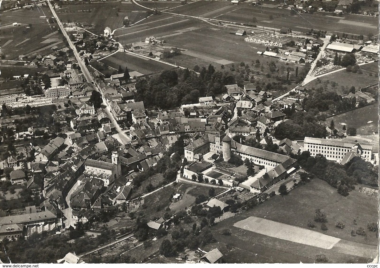 CPSM Faverges vue générale aérienne