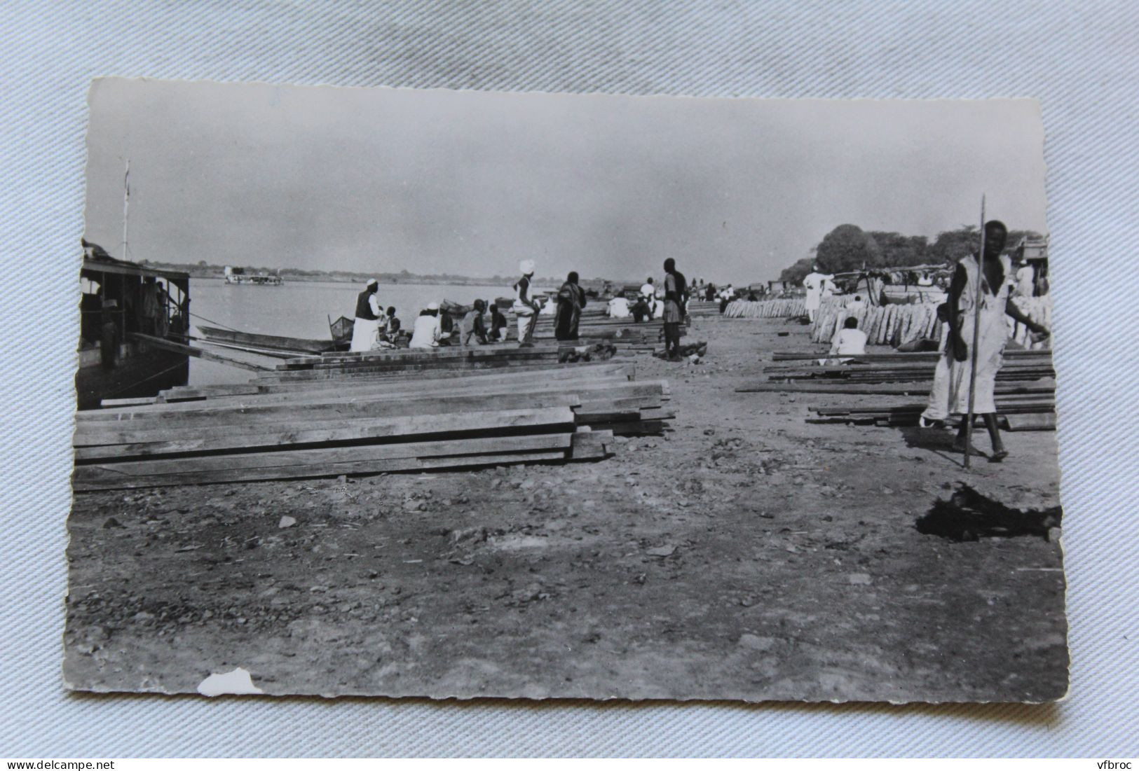 Cpsm, Fort Lamy, le port fluvial de Lamy, Tchad