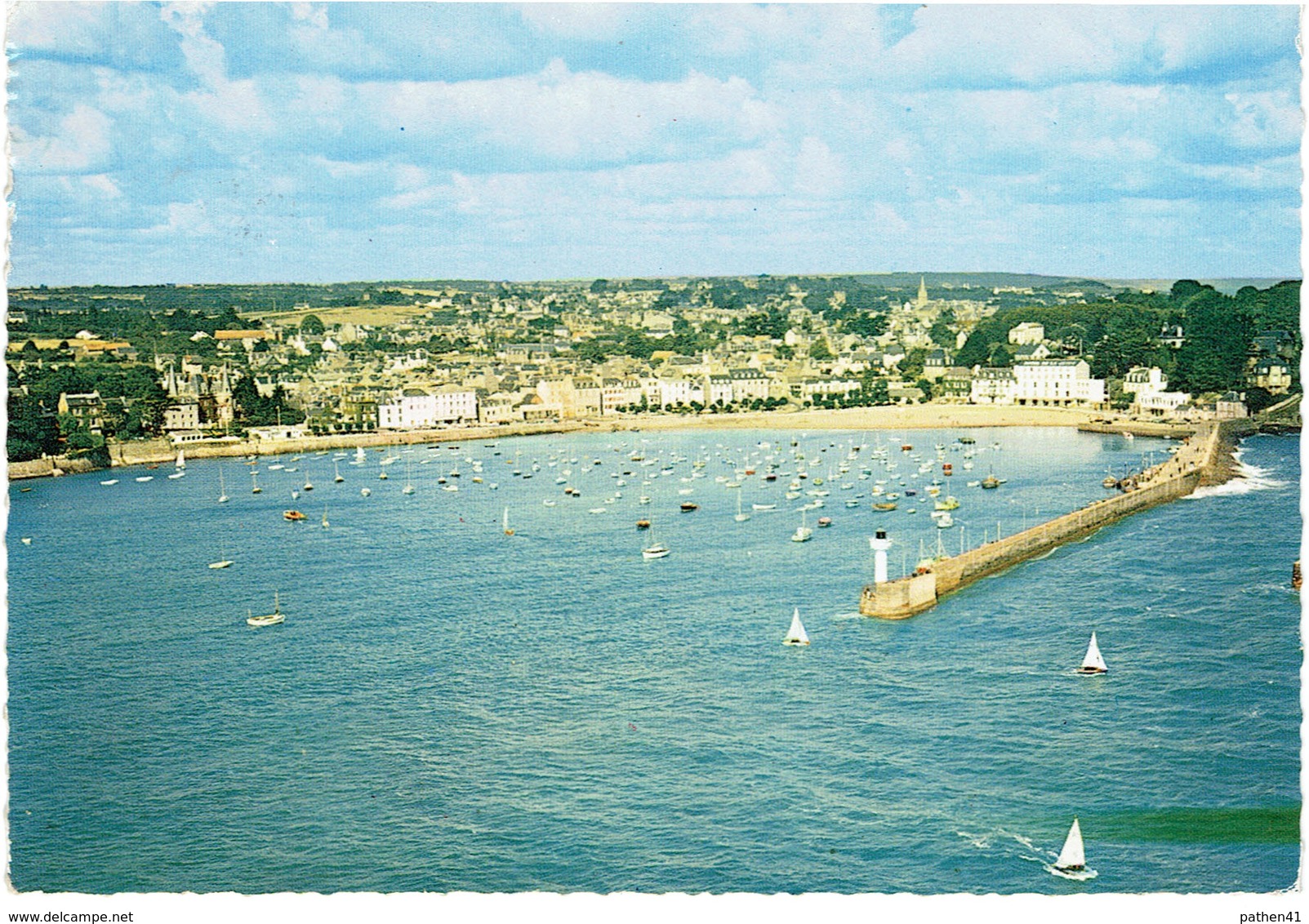 CPSM FRANCE 22 COTES D'ARMOR SAINT-QUAY-PORTRIEUX - Vue générale - Le Phare - 1970