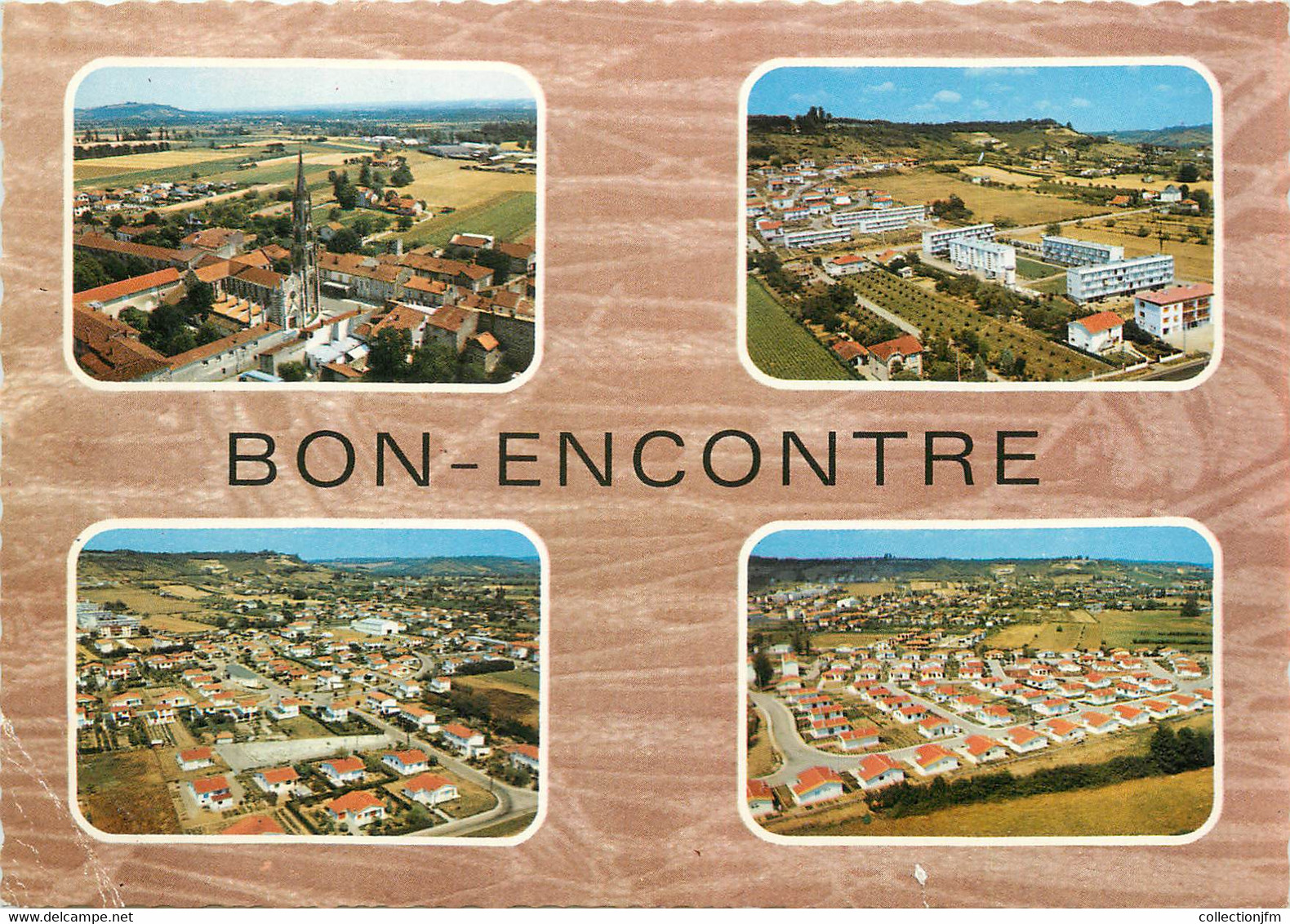 / CPSM FRANCE 47 "Bon Encontre"