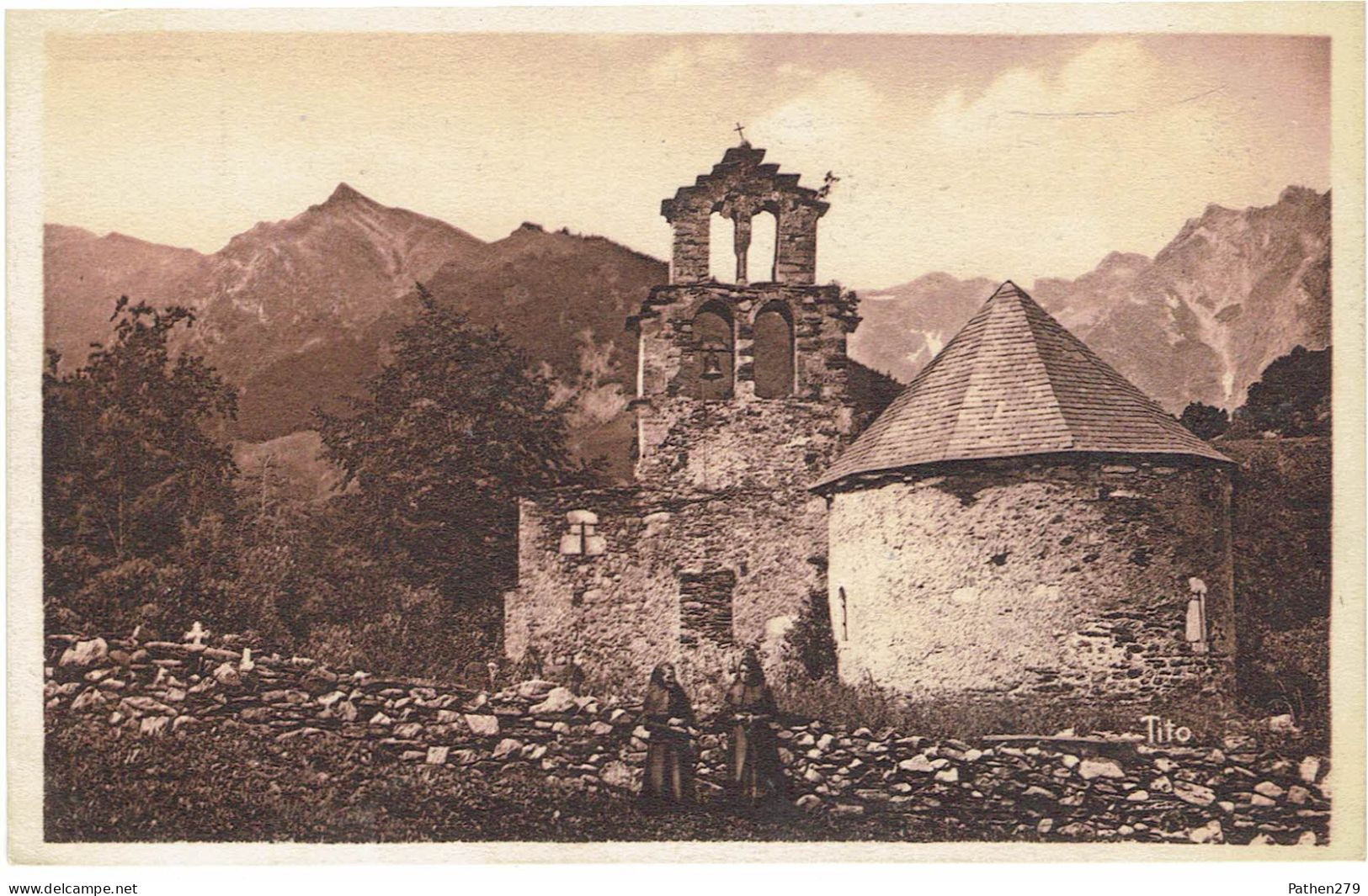 CPSM FRANCE 65 HAUTES-PYRENEES ARAGNOUET - Vallée d'Aure - Le Plan d"Aragnouet - Eglise des Templiers