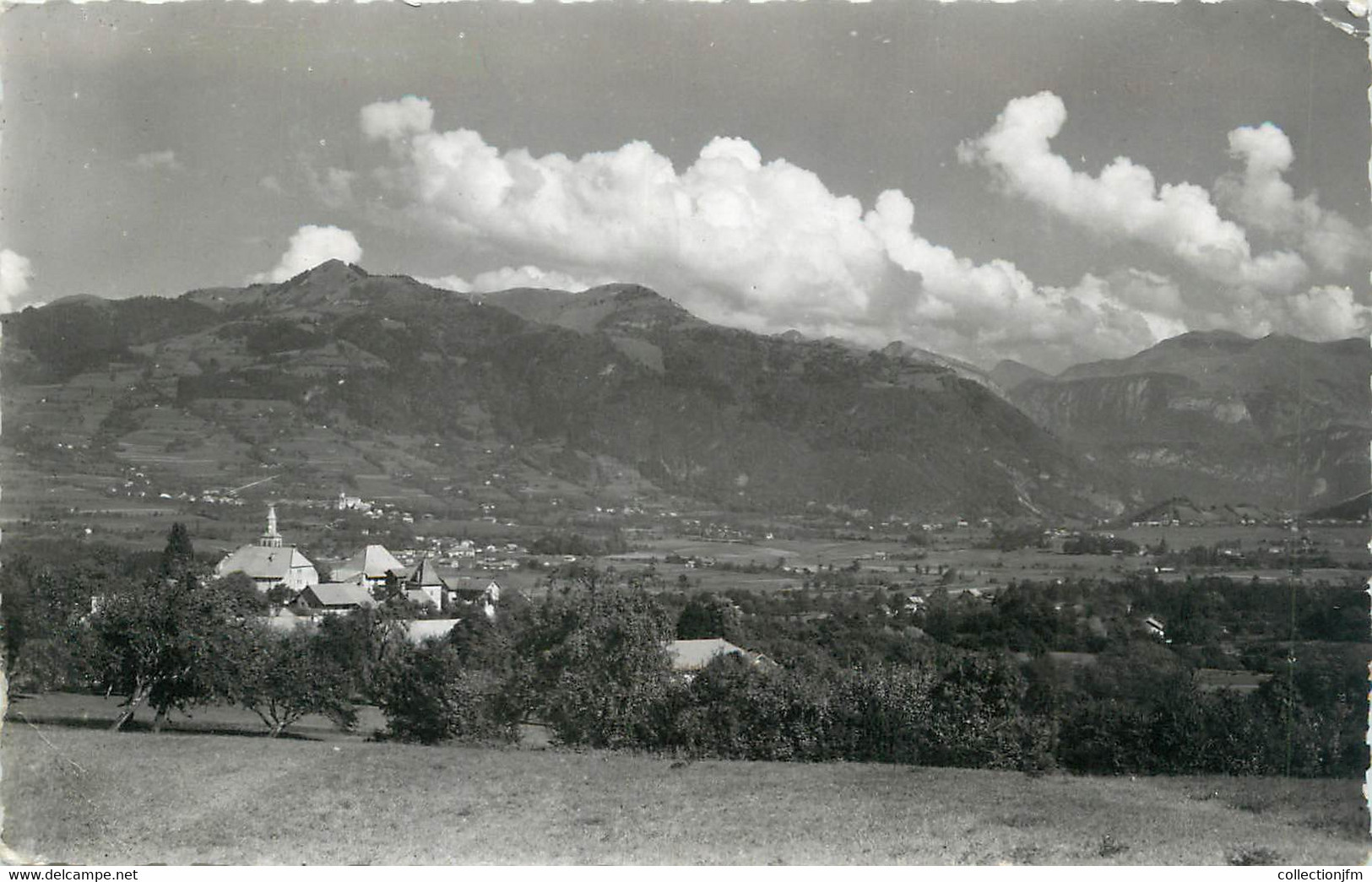 .CPSM  FRANCE 74 "Peillonex, Vue générale"