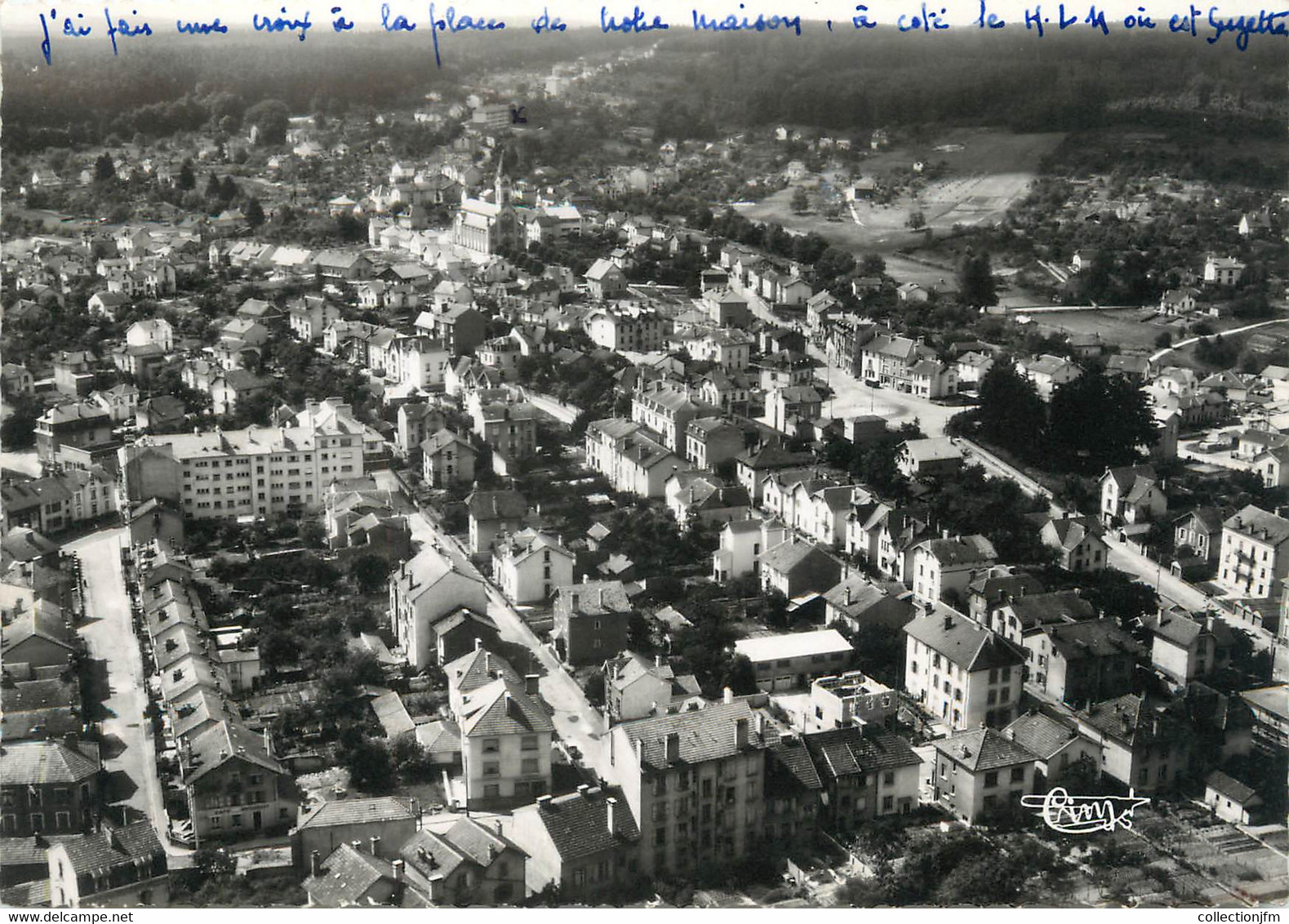 / CPSM FRANCE 88 "Chantraine, vue panoramique aérienne"