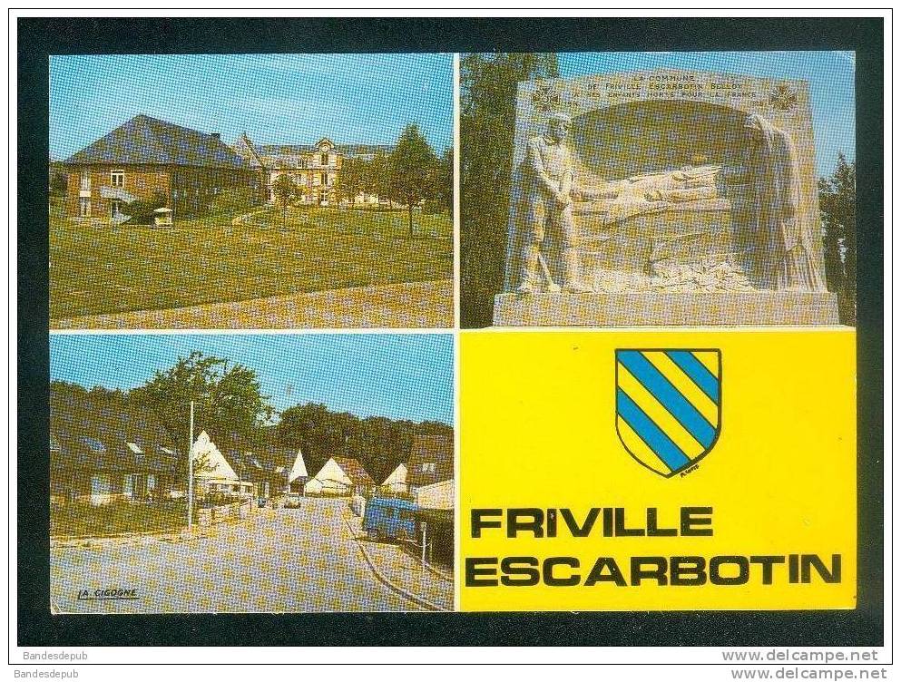 CPSM - Friville Escarbotin (80) - Divers aspects ( multivues LA CIGOGNE )