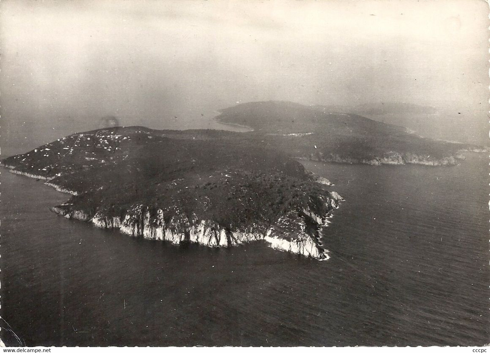 CPSM Ile du Levant vue aérienne de l'Ile