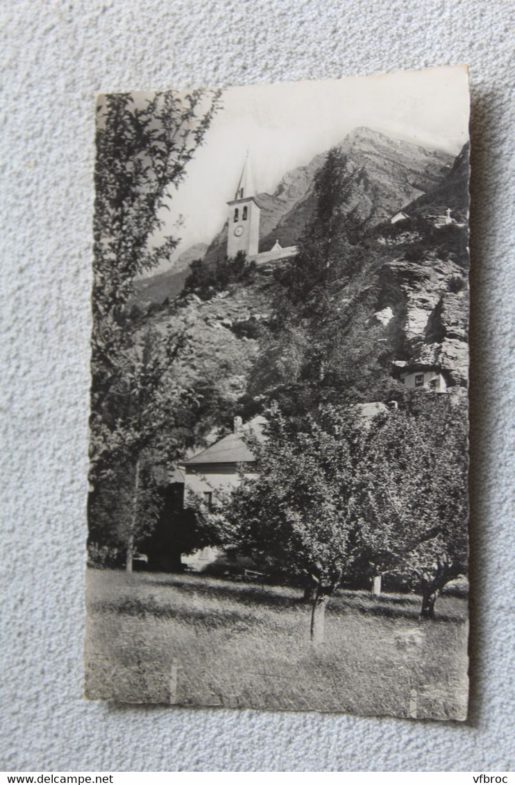 Cpsm, Jausiers, haute vallée de l'Ubaye, la tour, Alpes de haute Provence 04