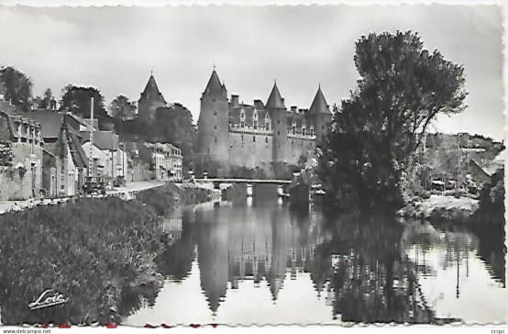 CPSM Josselin l'Ouest du Château