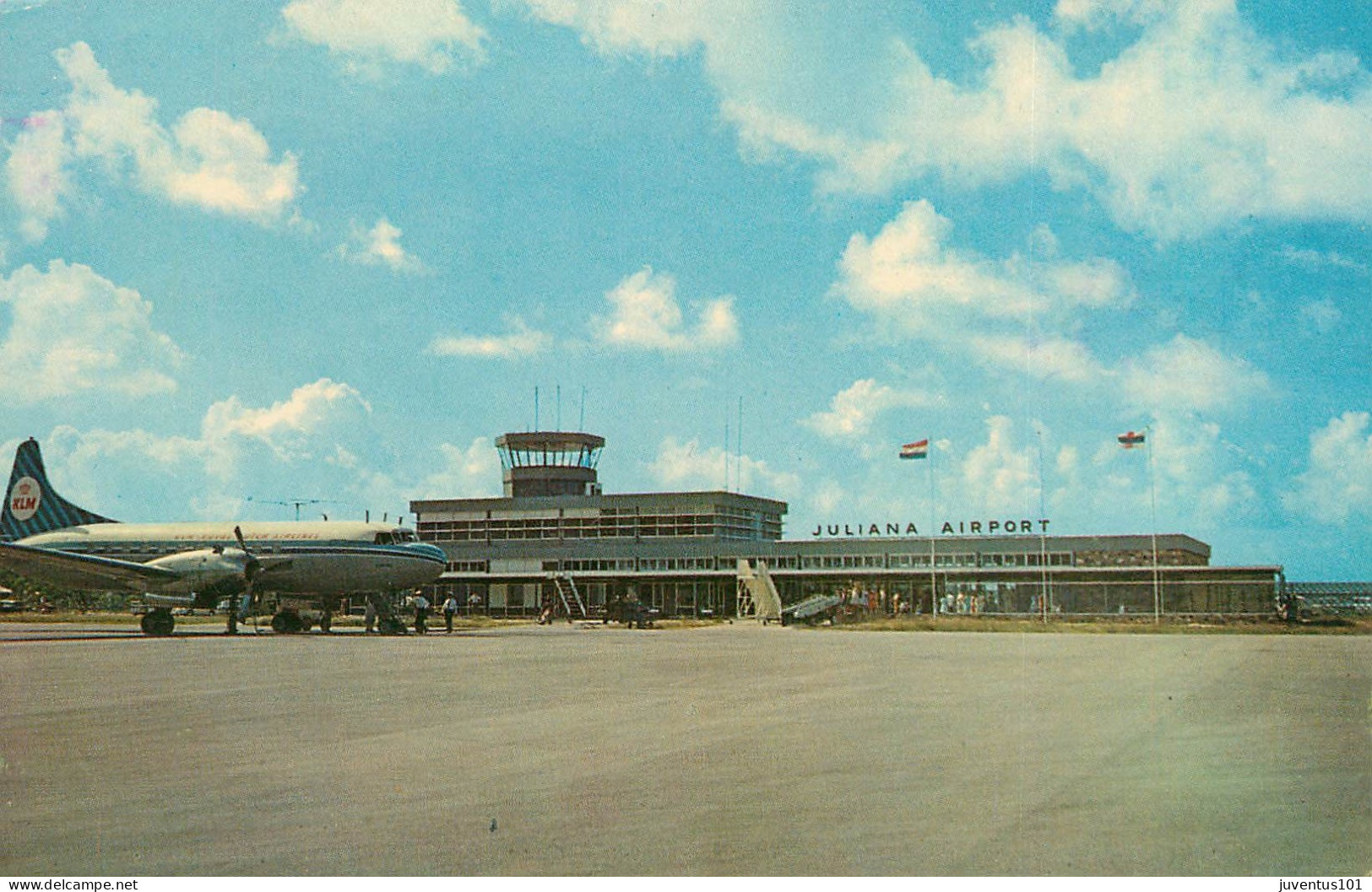 CPSM Juliana Airport-St Maarten-Timbre-RARE     L2257