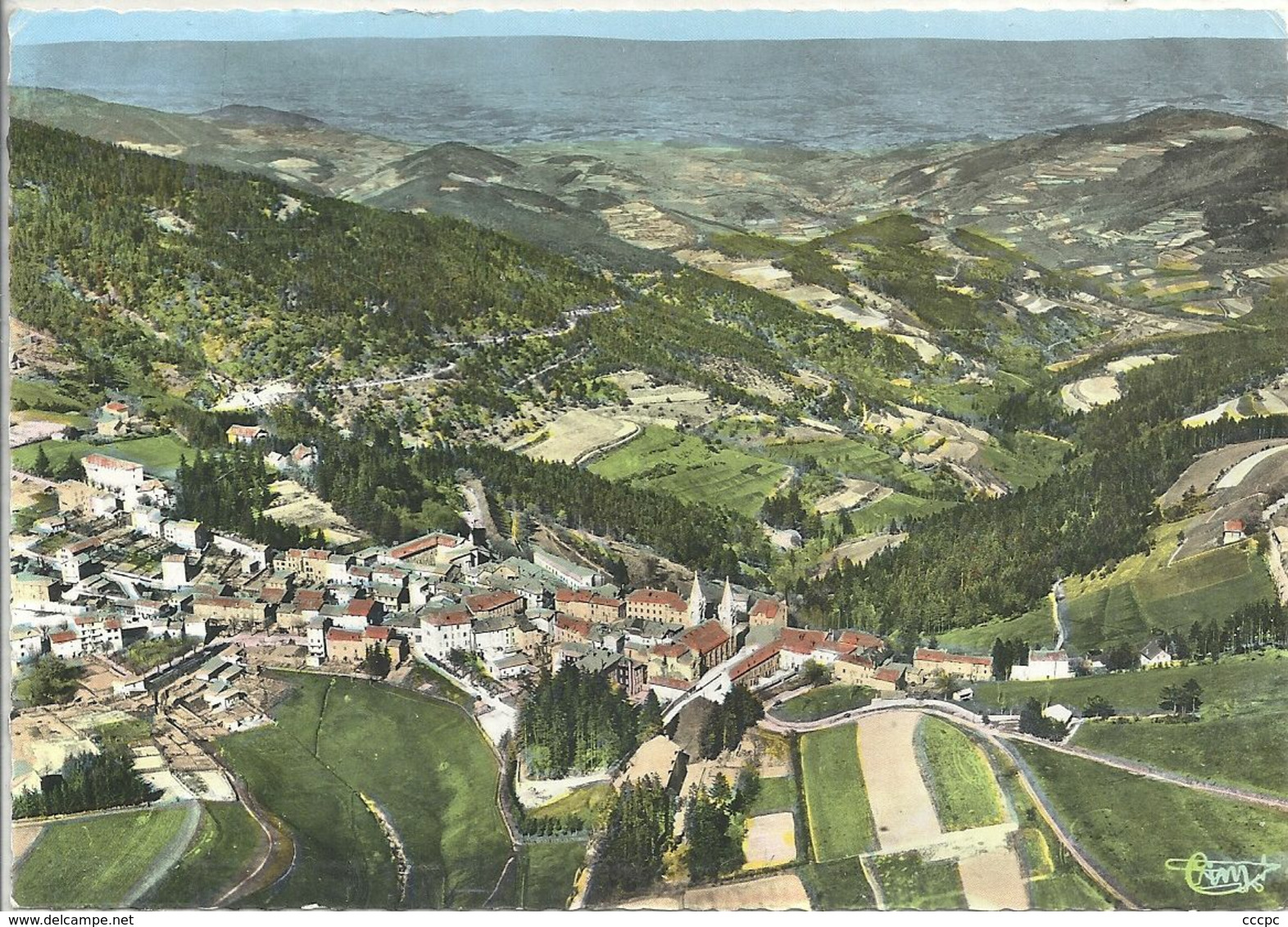 CPSM La Louvesc Vue Générale Aérienne