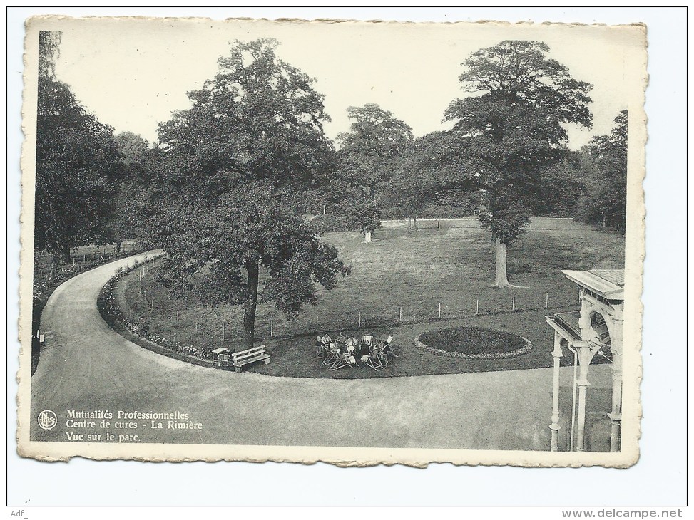 CPSM LA RIMIERE, MUTUALITES PROFESSIONNELLES, CENTRE DE CURE, VUE SUR LE PARC, NEUPRE, PROVINCE DE LIEGE, BELGIQUE