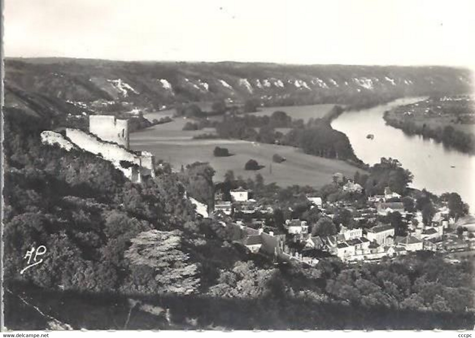 CPSM La Roche-Guyon vue générale vers Haute-Isle