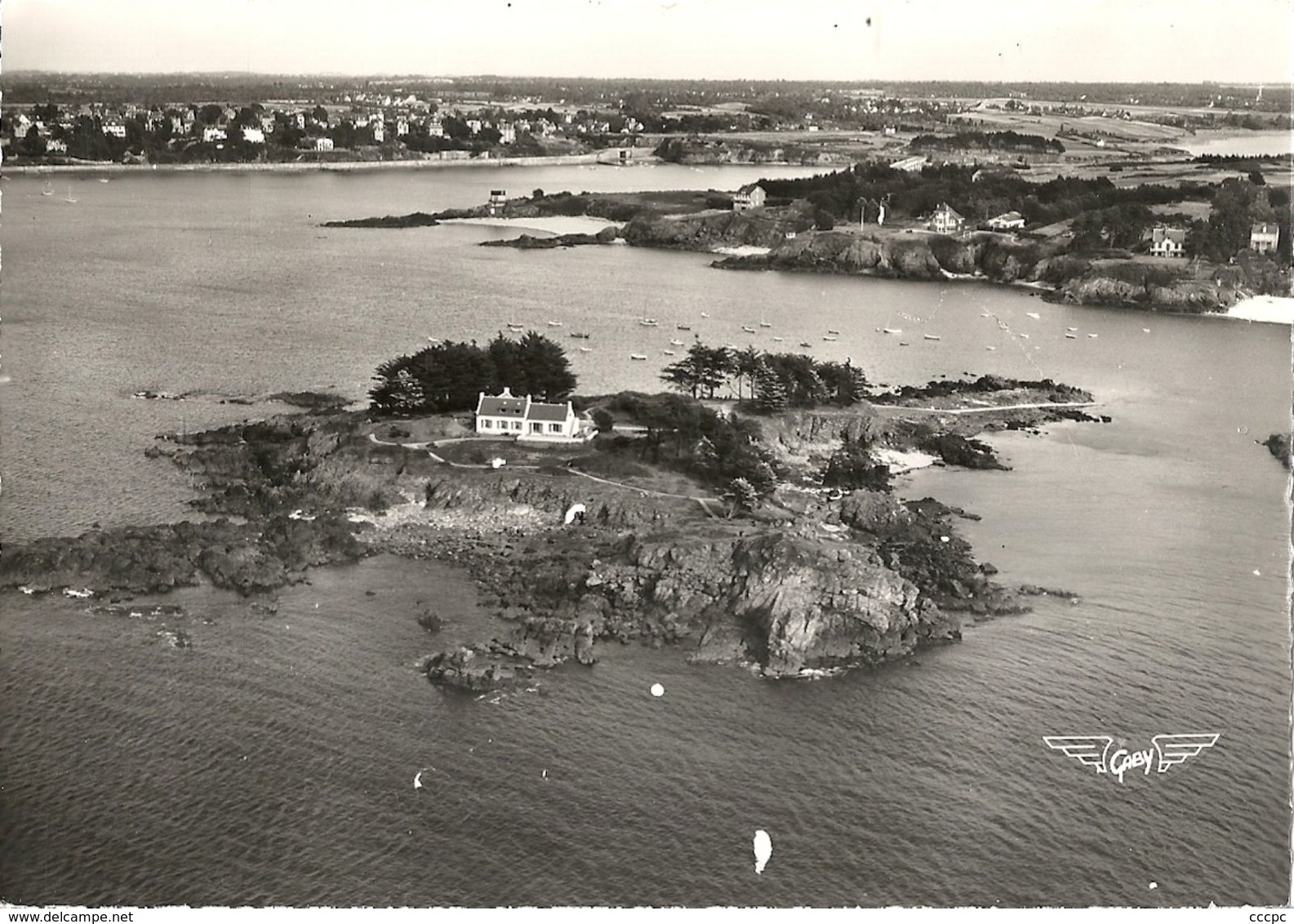 CPSM Lancieux vue aérienne l'Ile de l'Islet