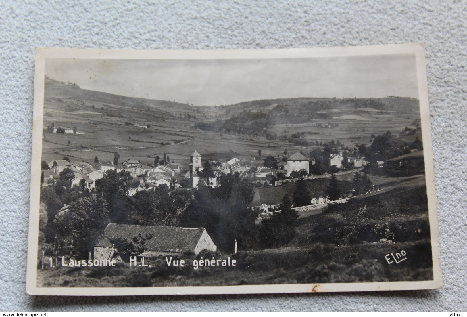 Cpsm, Laussonne, vue générale, haute Loire 43